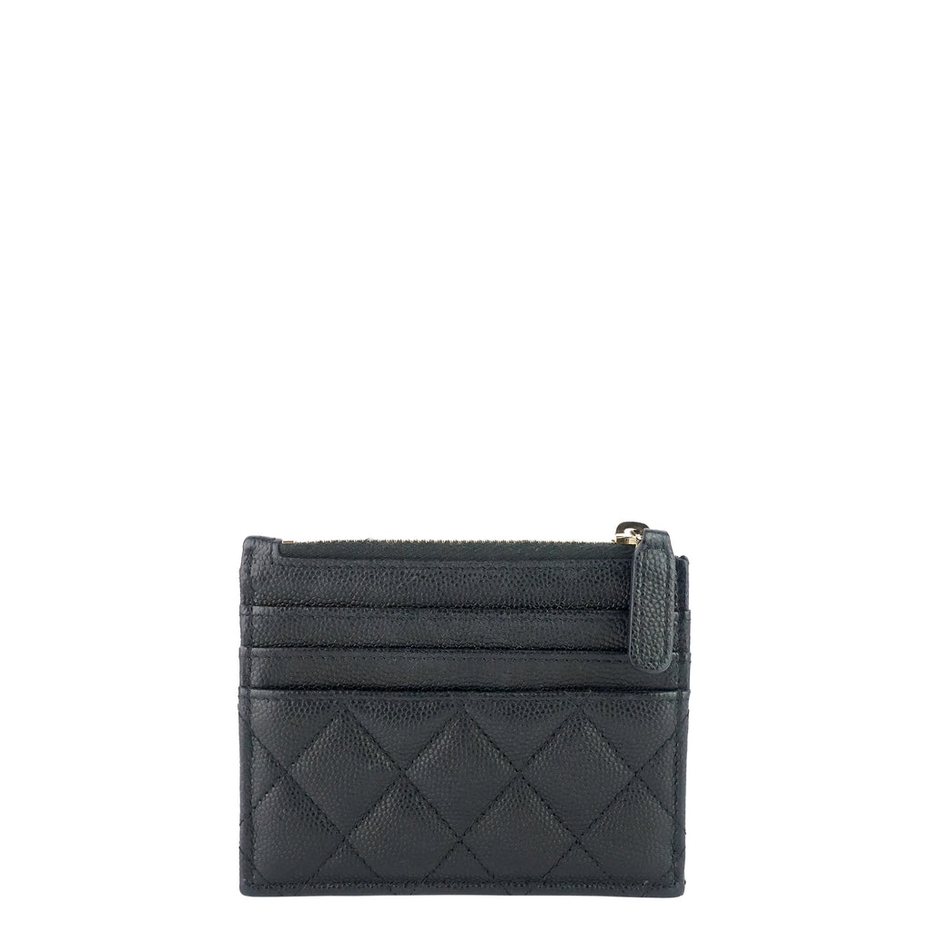 Chanel Classic Zip Caviar Leather holder