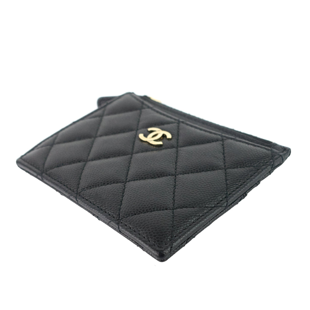 Chanel Classic Zip Caviar Leather holder