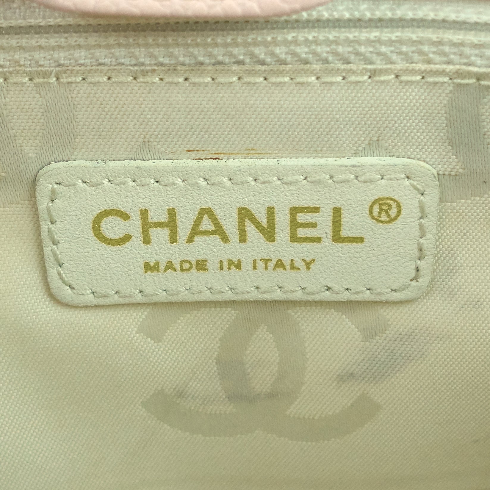 Chanel Triple CC Timeless Small Caviar Leather Tote Bag