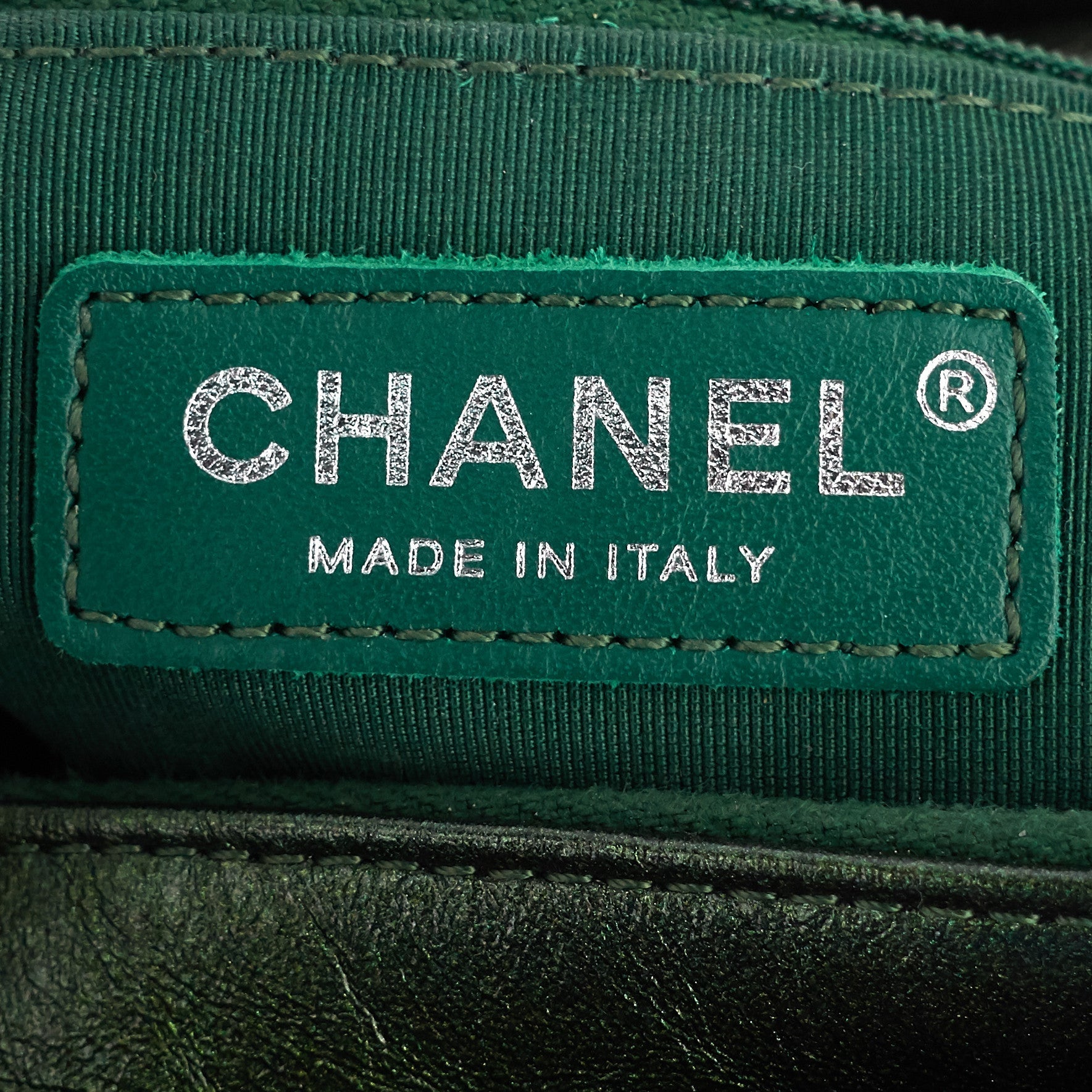 Chanel Gabrielle Small Chevron Metallic Leather Hobo Bag