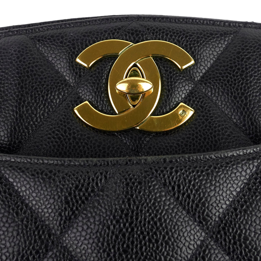 Chanel CC Turnlock Caviar Leather Bag