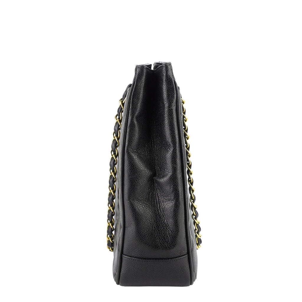 Chanel CC Turnlock Caviar Leather Bag