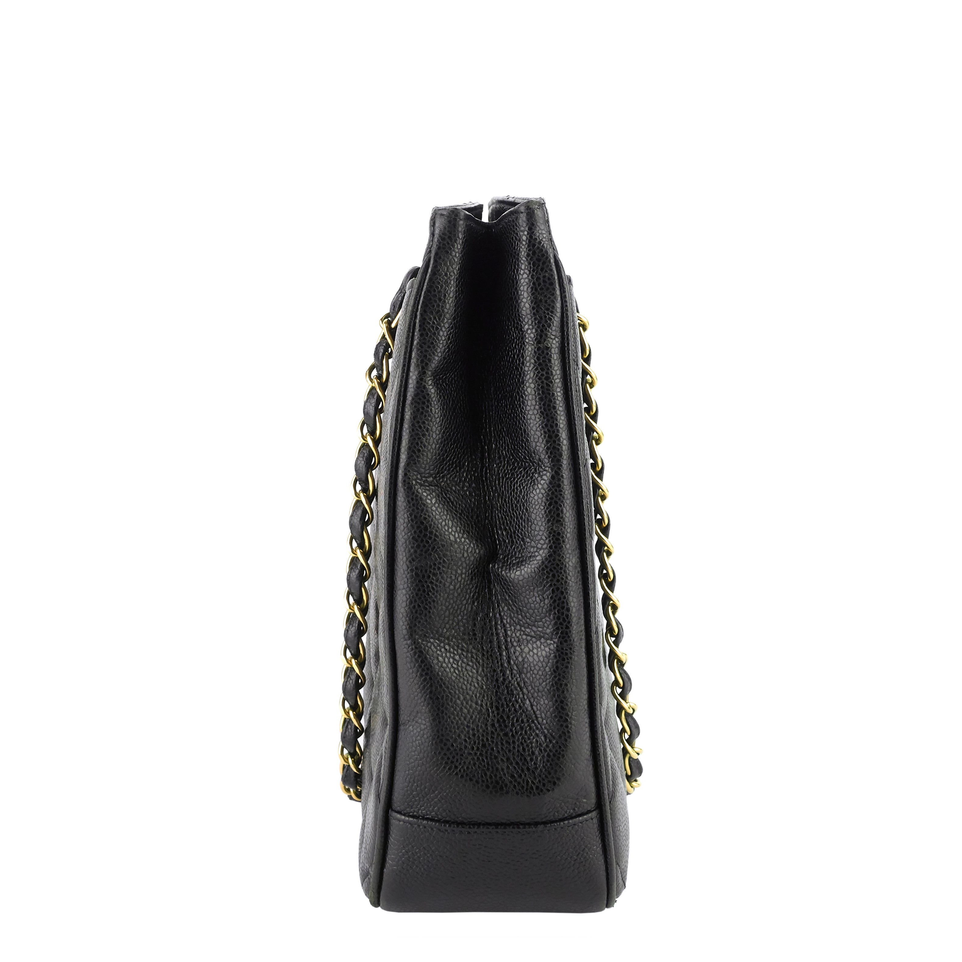Chanel CC Turnlock Caviar Leather Bag