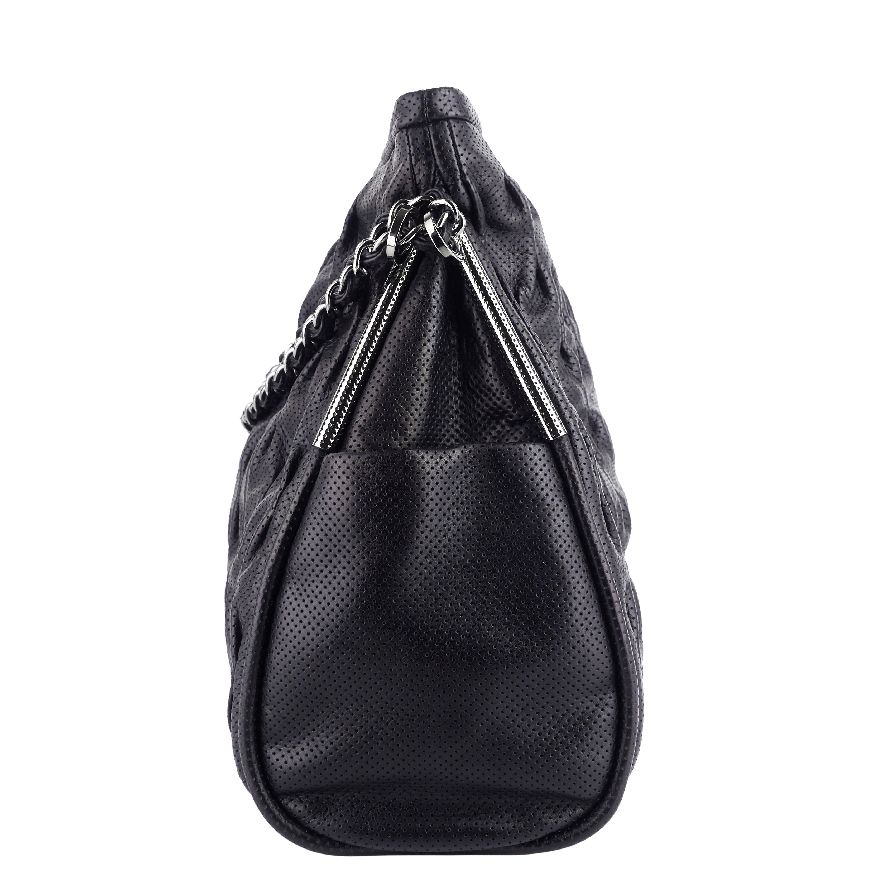 Chanel Perforated Ultimate Soft Leather Hobo Bag