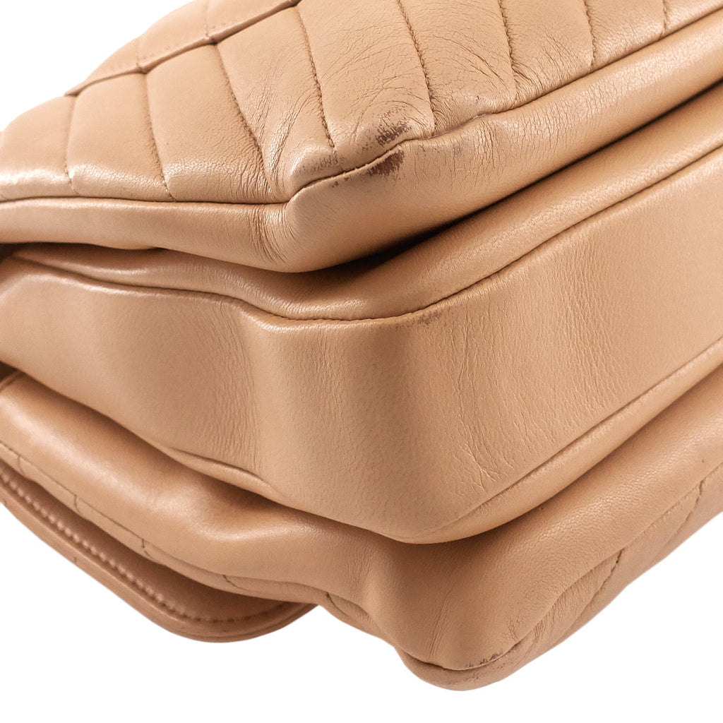 Chanel Trendy CC Chevron Medium Top Handle Leather Bag