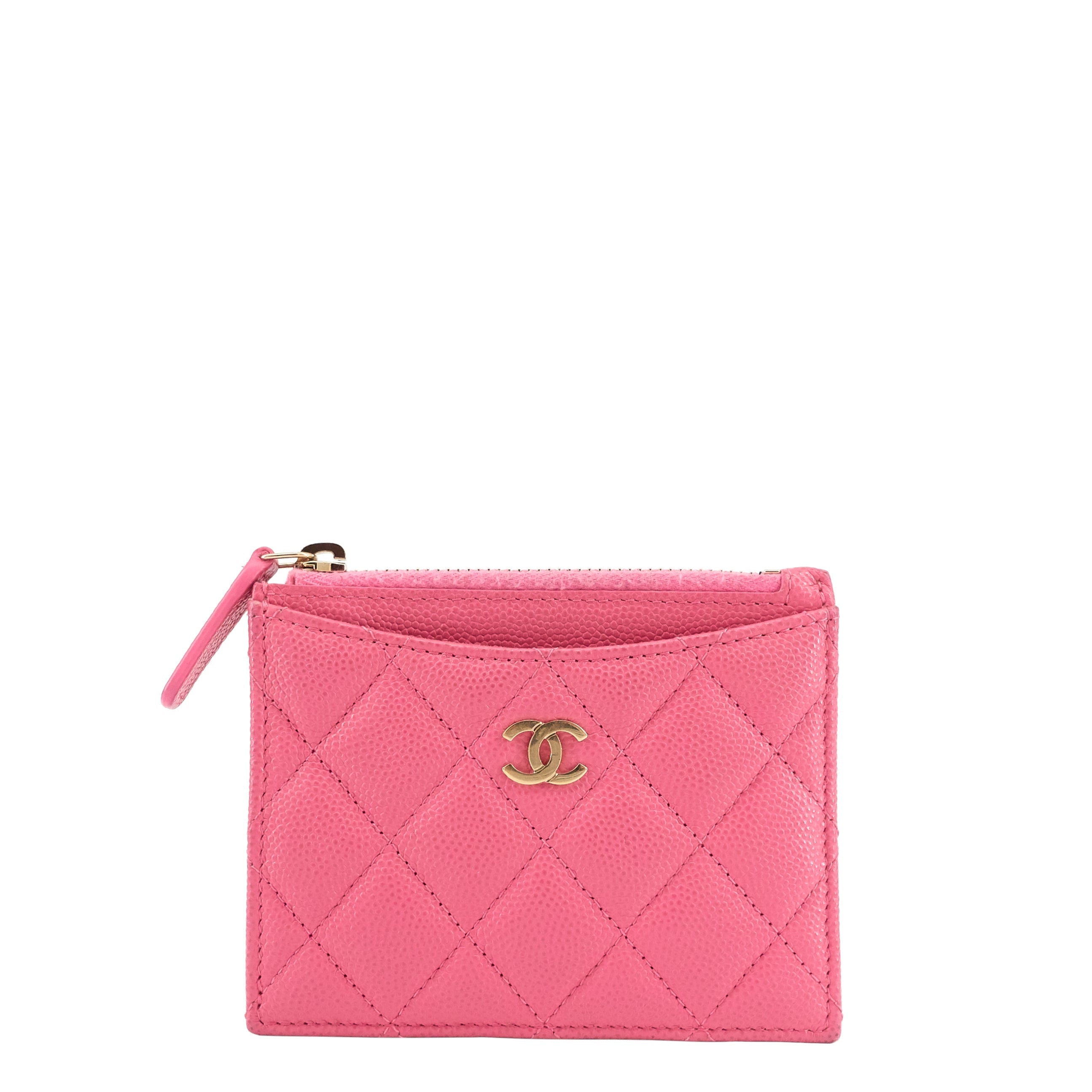 Chanel Classic Zip Caviar Leather holder