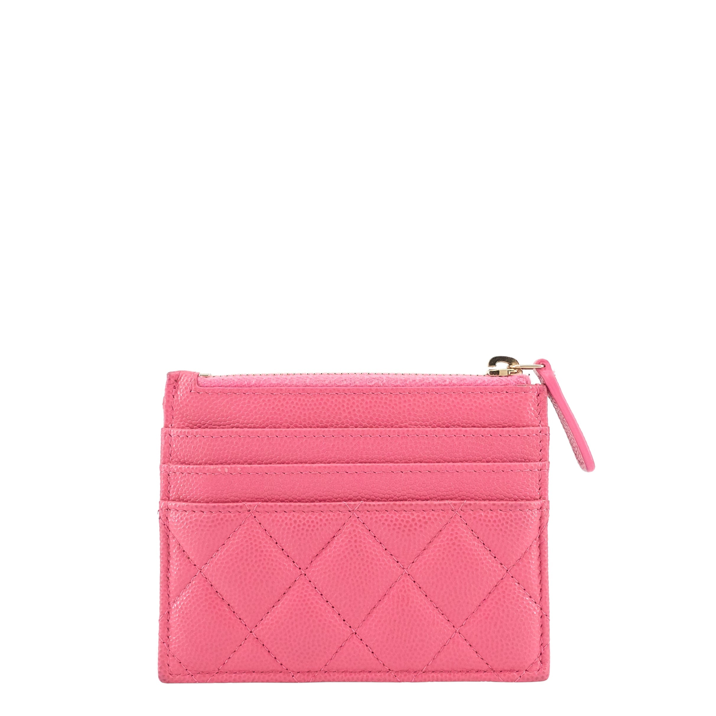 Chanel Classic Zip Caviar Leather holder