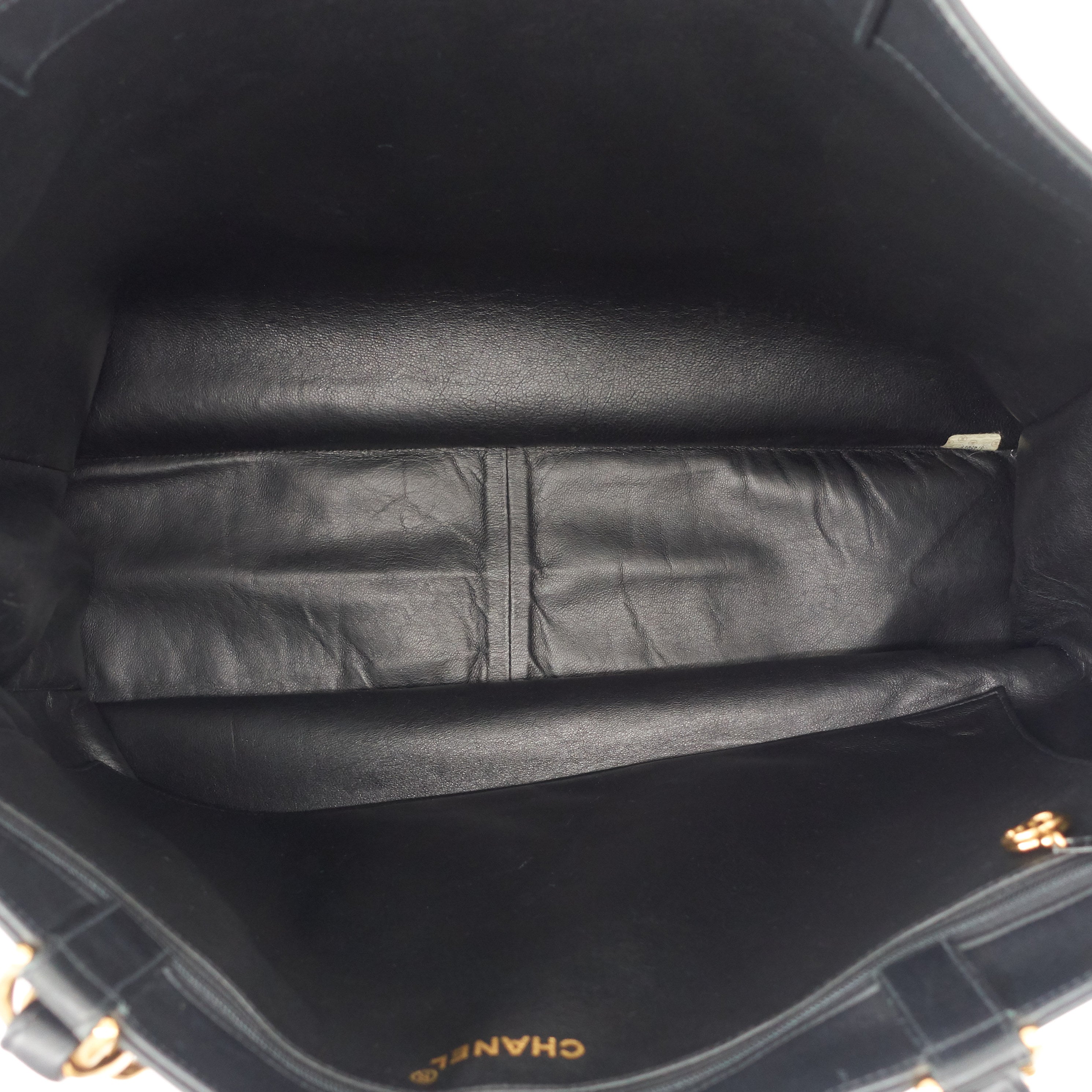 Chanel CC Chain XL Calfskin Leather Tote Bag