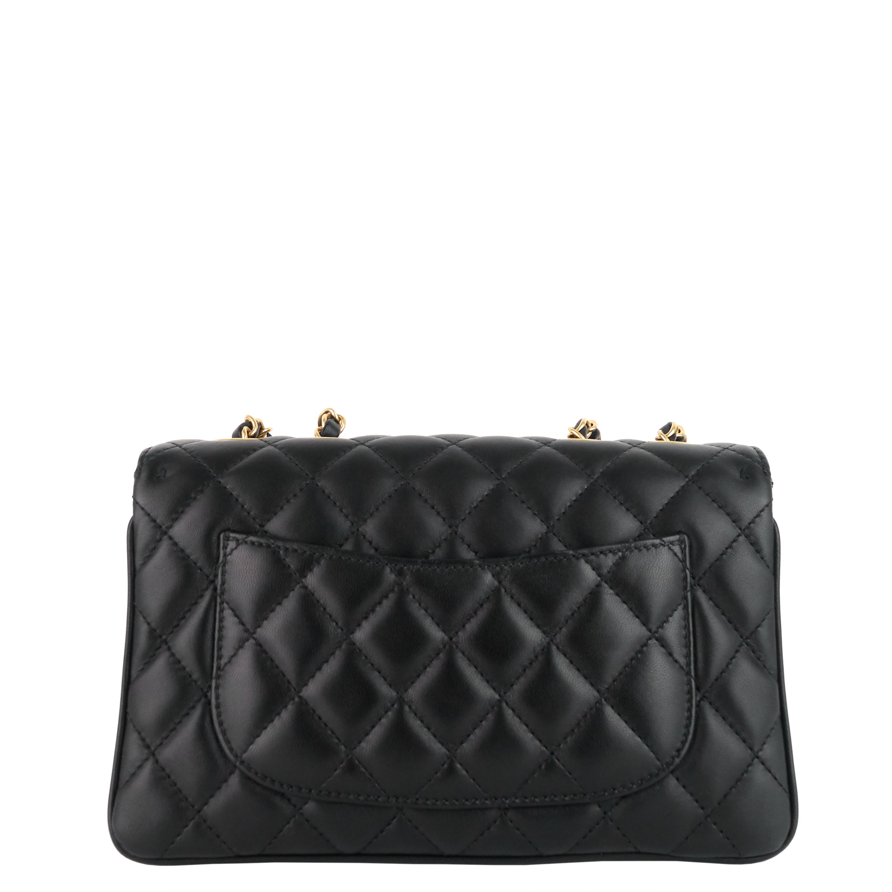 Chanel Coco Vintage Quilted Lambskin Leather Flap Bag
