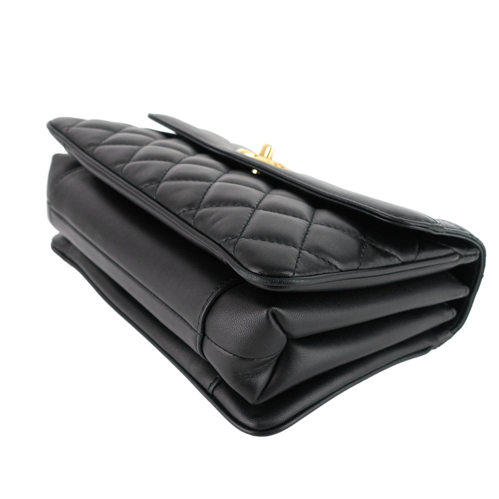 Chanel Coco Vintage Quilted Lambskin Leather Flap Bag