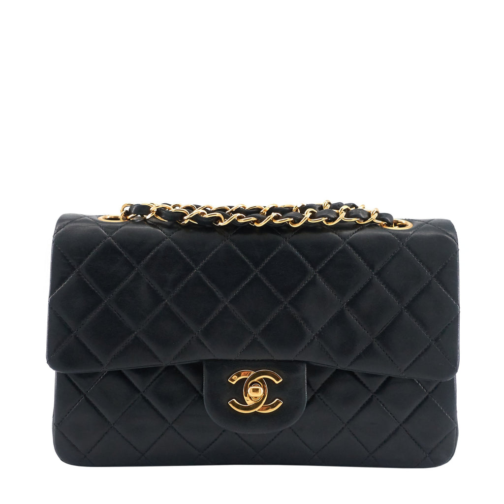 Chanel Classic Double Flap Small Lambskin Leather Bag