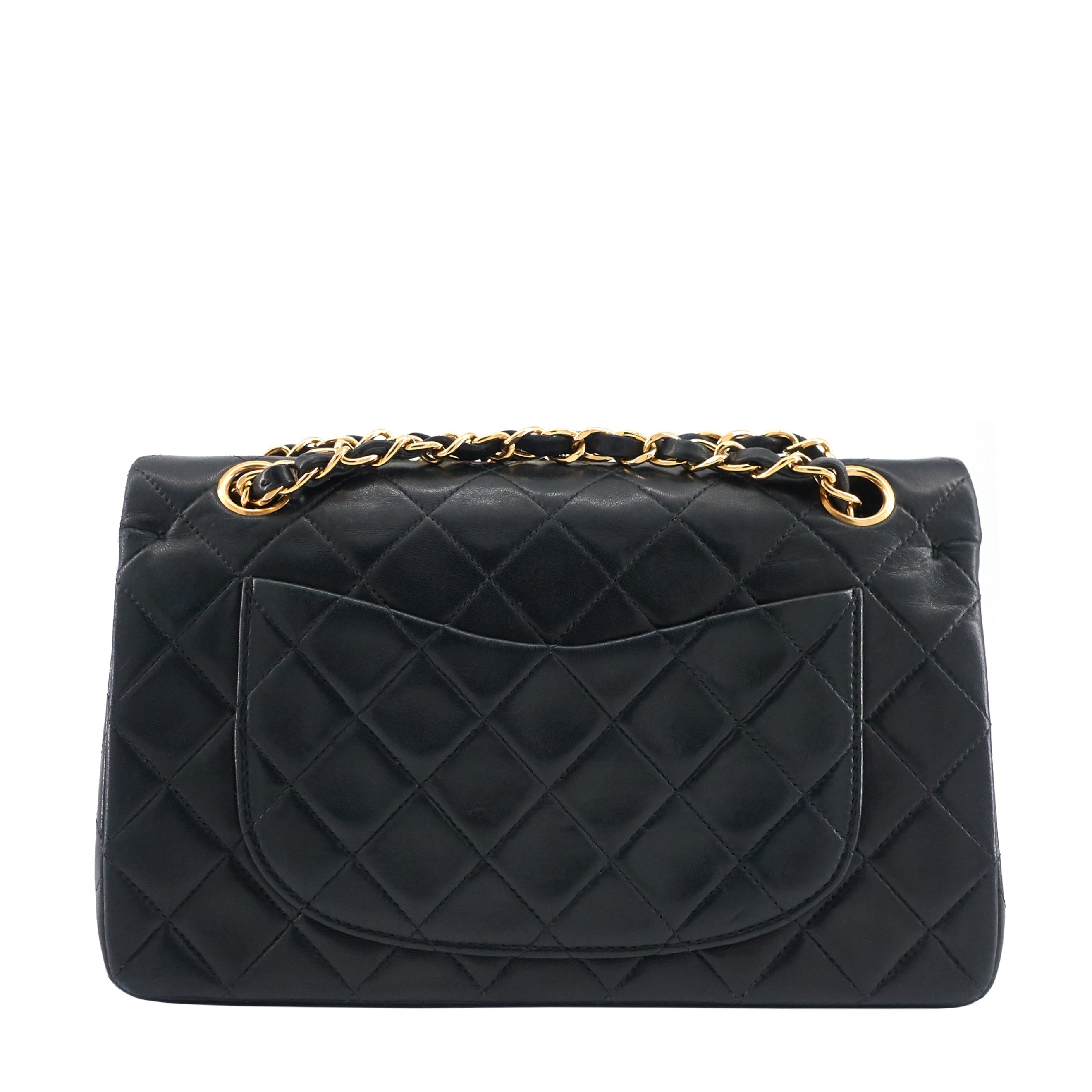 Chanel Classic Double Flap Small Lambskin Leather Bag