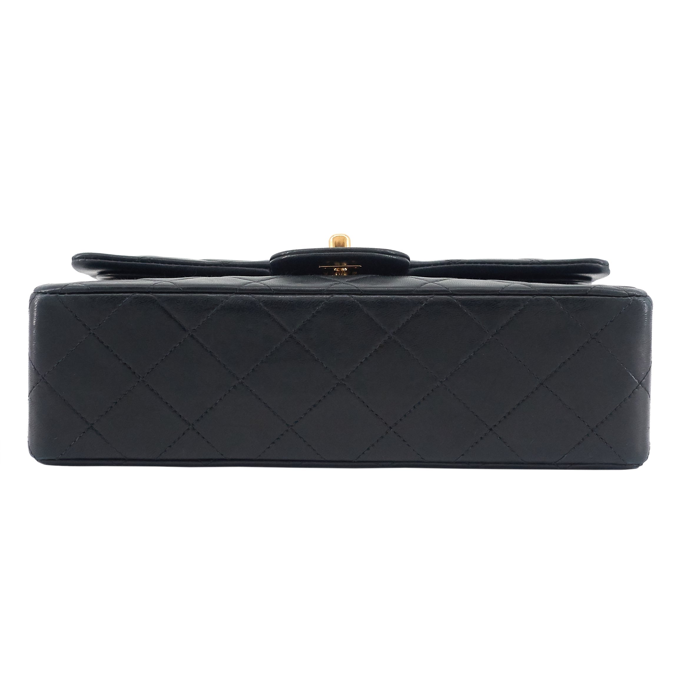 Chanel Classic Double Flap Small Lambskin Leather Bag