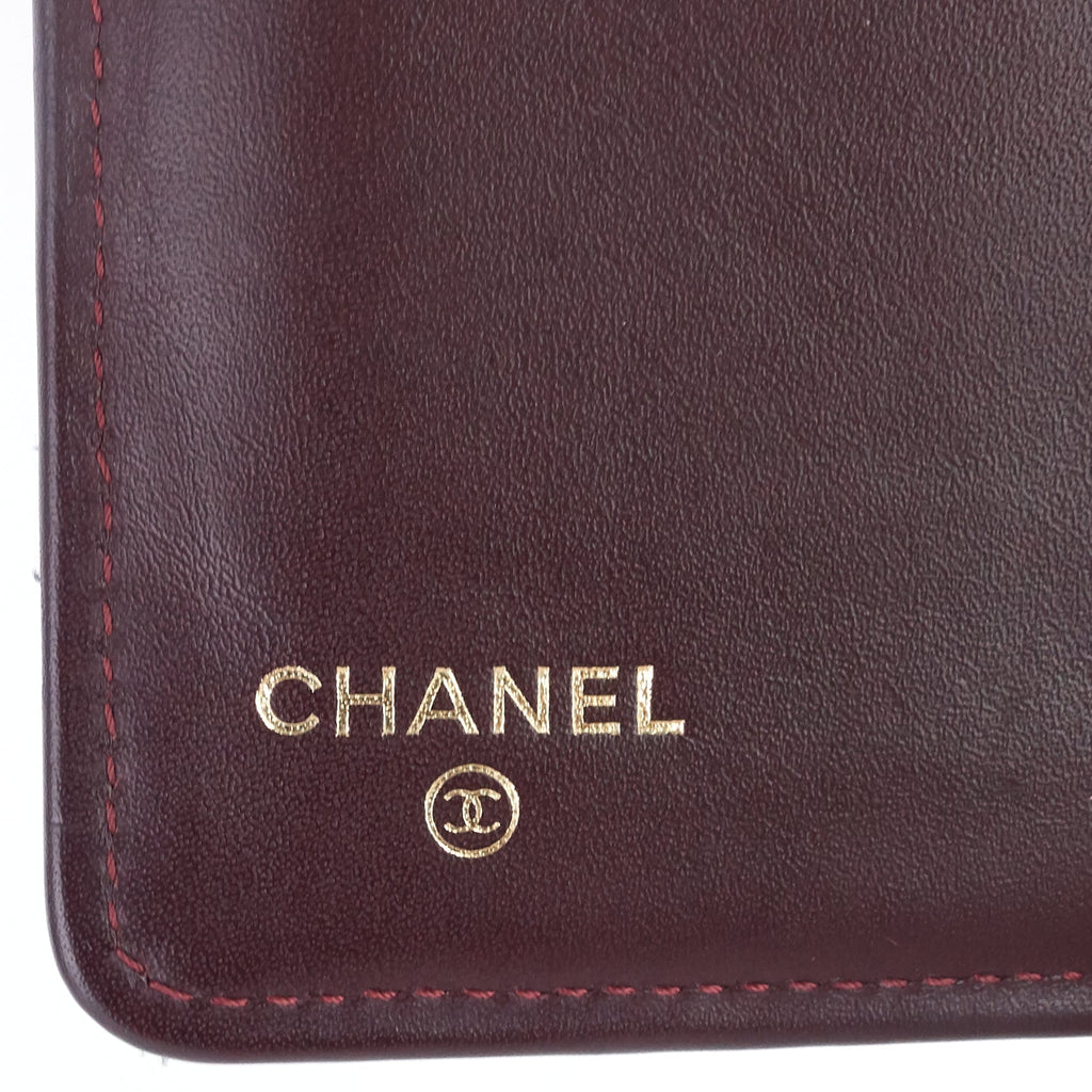 Chanel L-Yen Caviar Leather Wallet