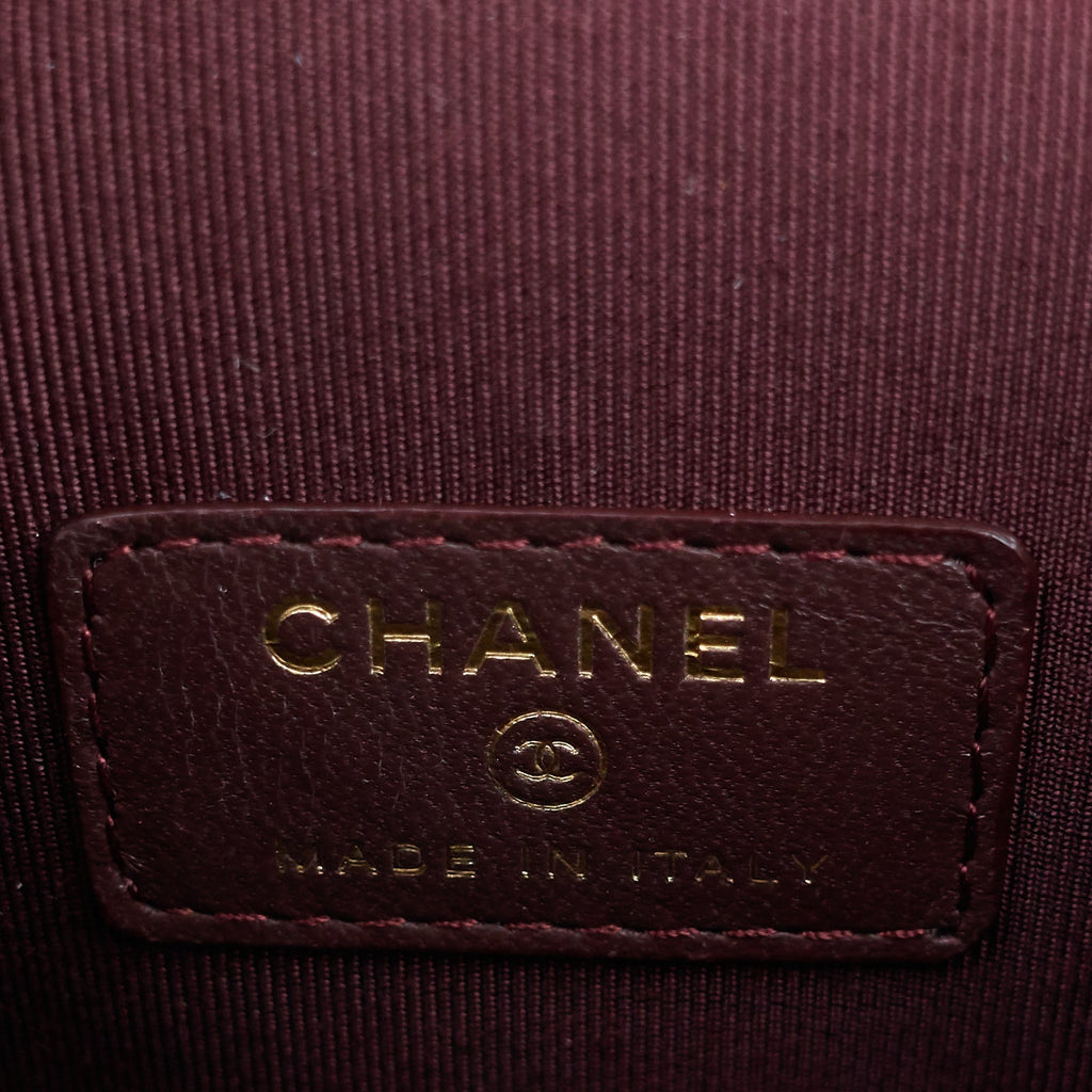 Chanel Classic Vanity with Chain Matelassé Lambskin Crossbody Bag