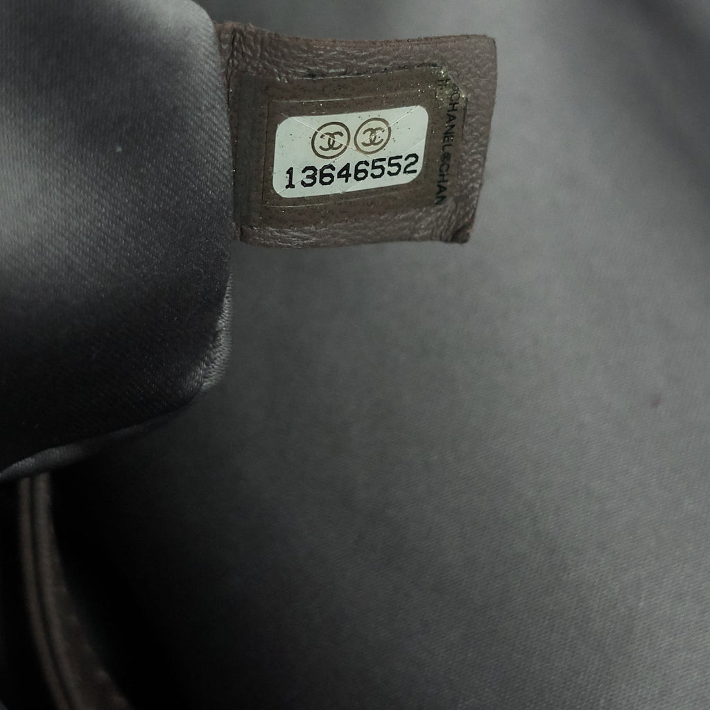 Chanel Twisted Flap Maxi Glazed Calfskin Leather Bag