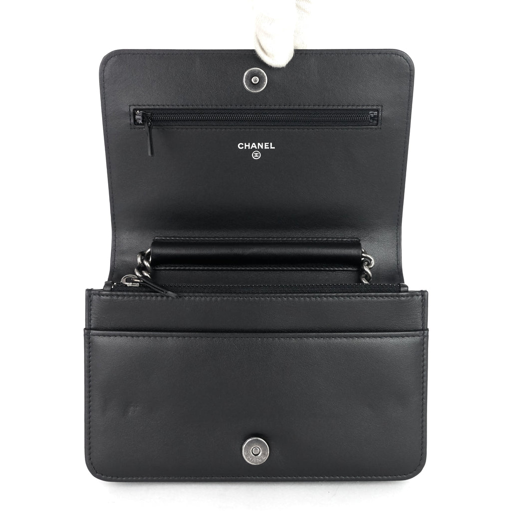 Chanel Boy Caviar Leather Wallet on Chain Bag