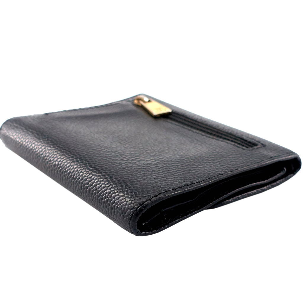 Chanel CC Timeless Trifold Caviar Leather Wallet