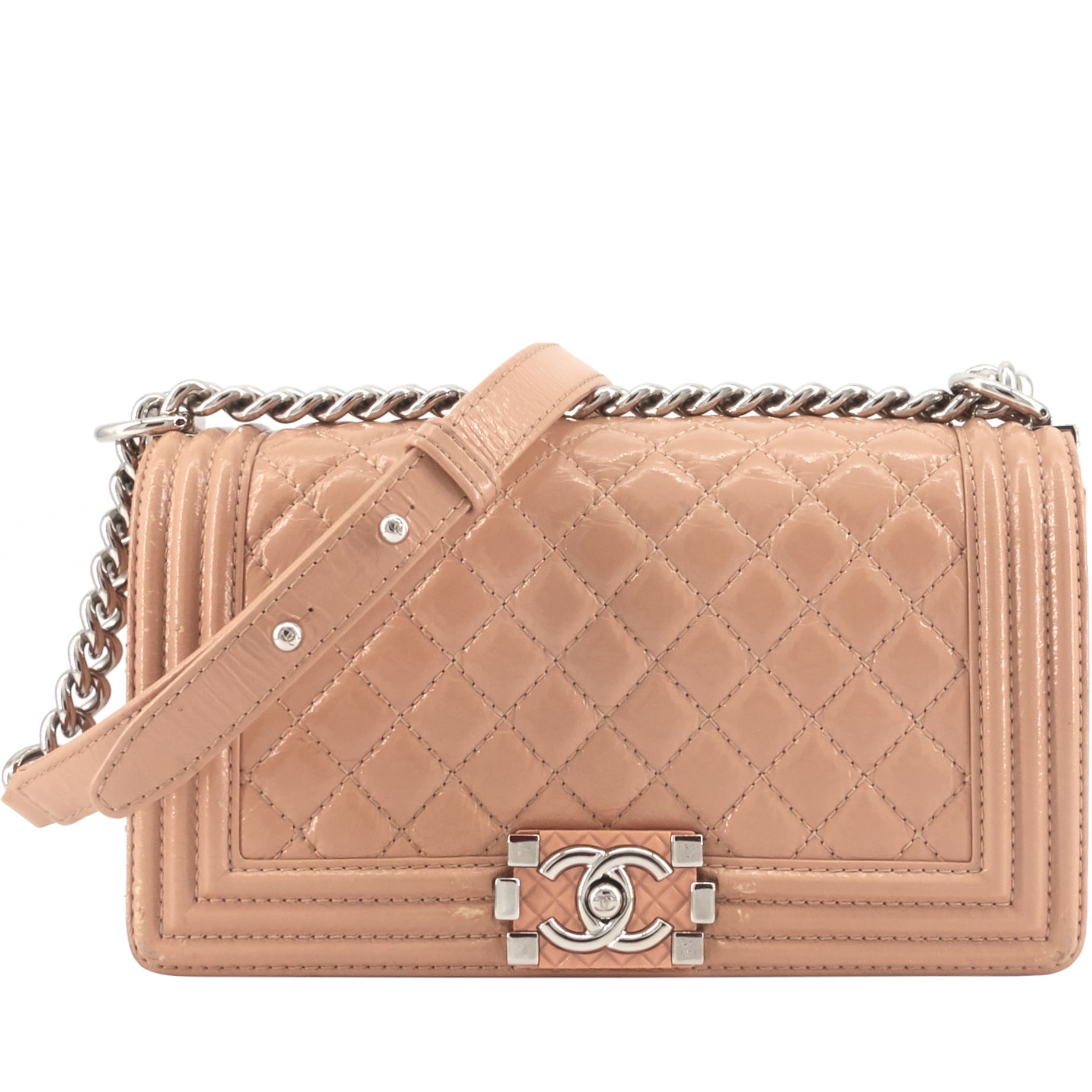 Chanel Boy Medium Patent Leather Bag