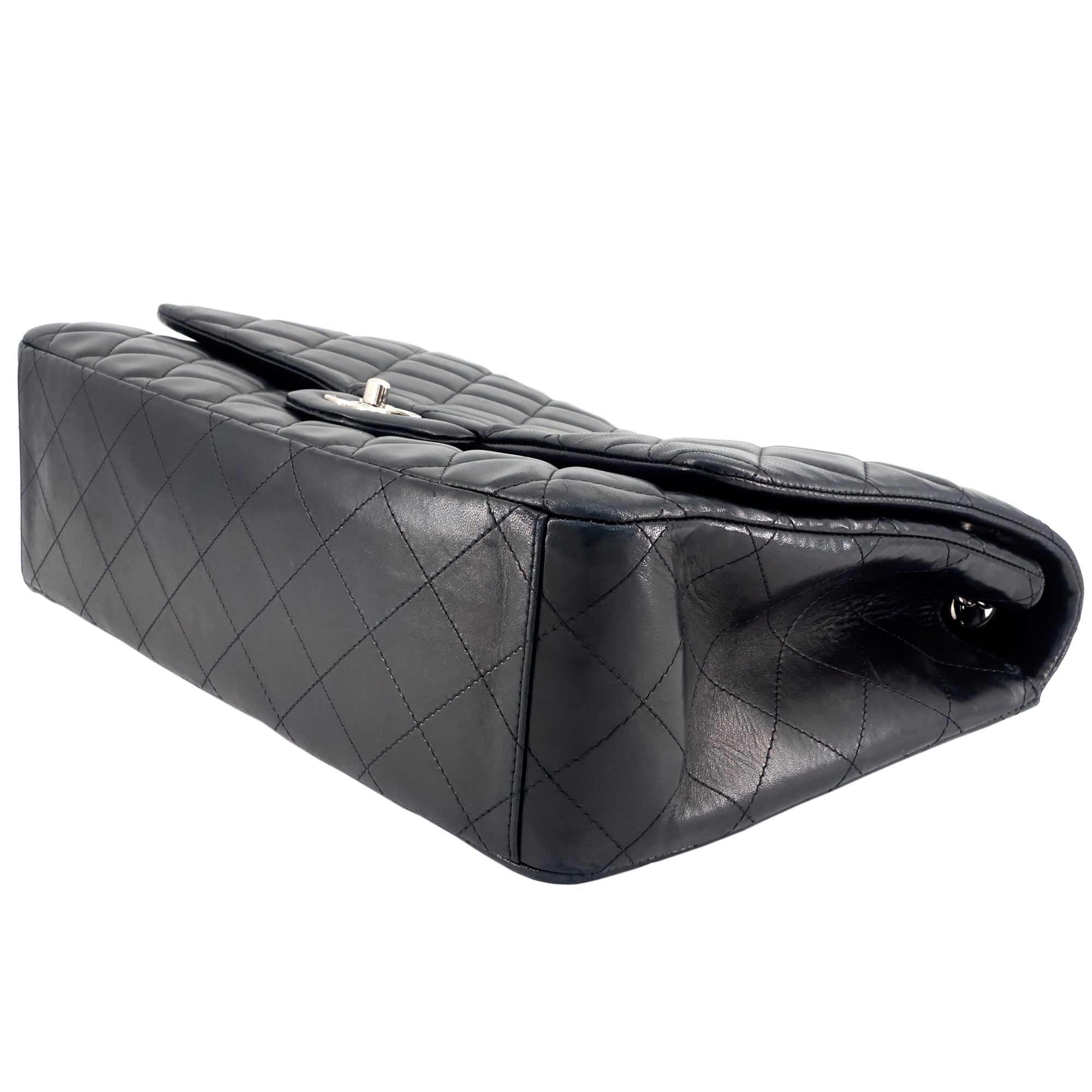 Chanel Classic Maxi Single Flap Lambskin Leather Bag