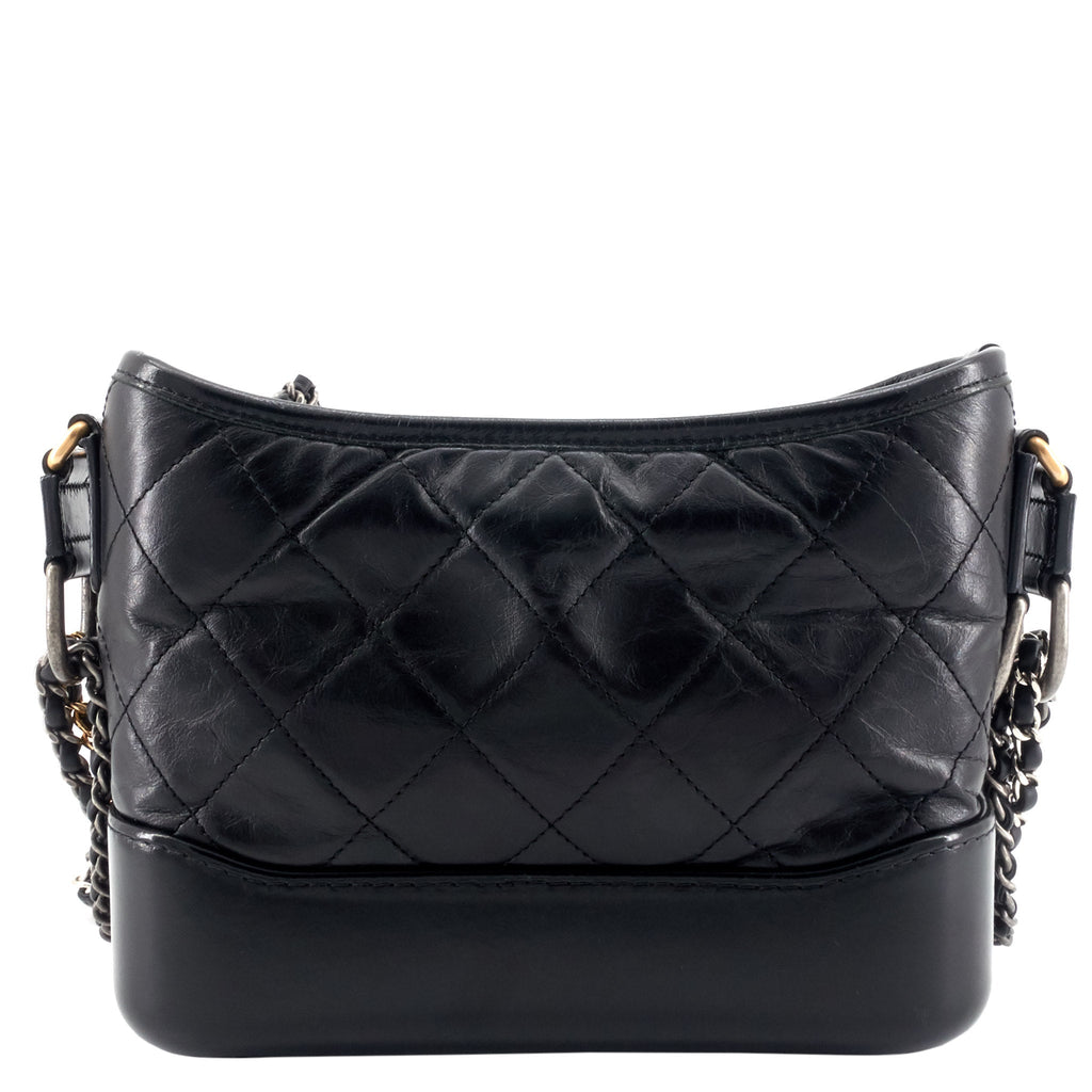 Chanel Gabrielle Small Aged Leather Hobo Bag