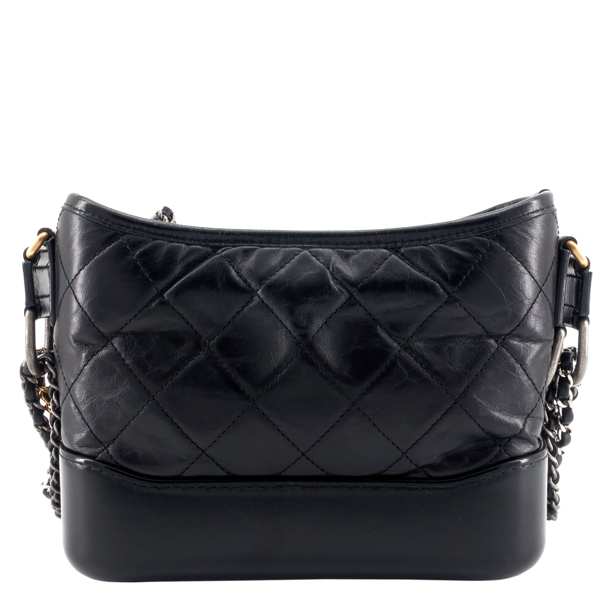 Chanel Gabrielle Small Aged Leather Hobo Bag