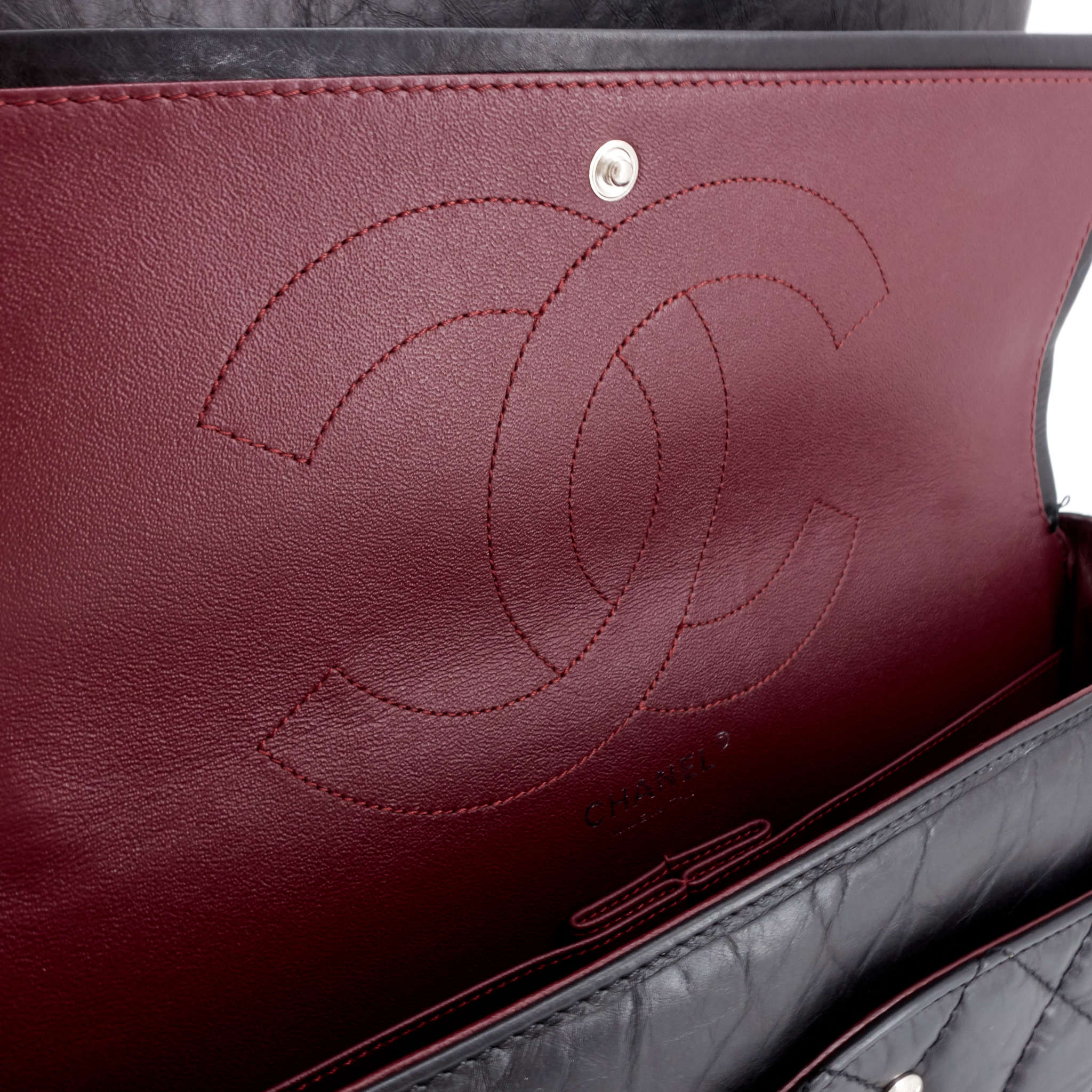 Chanel 2.55 Large Aged Leather Flap Bag