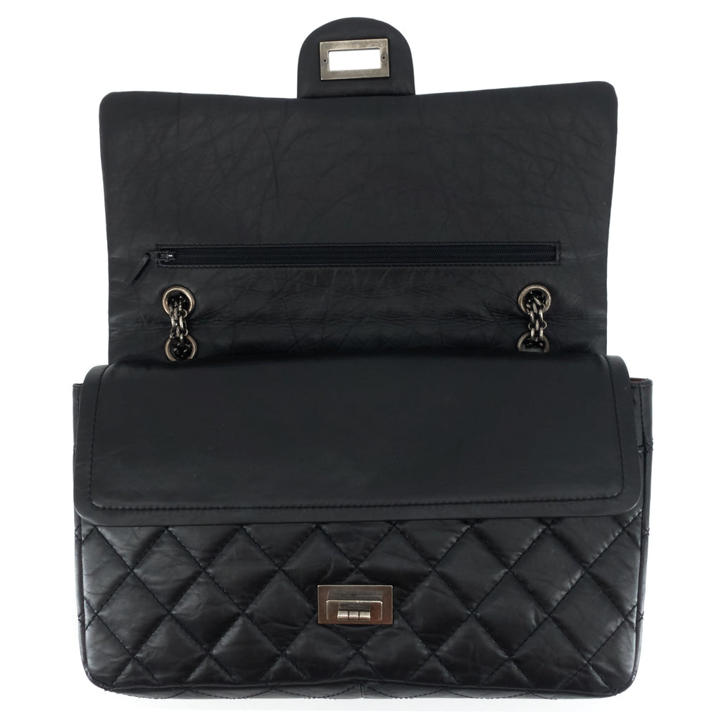 Chanel 2.55 Large Aged Leather Flap Bag