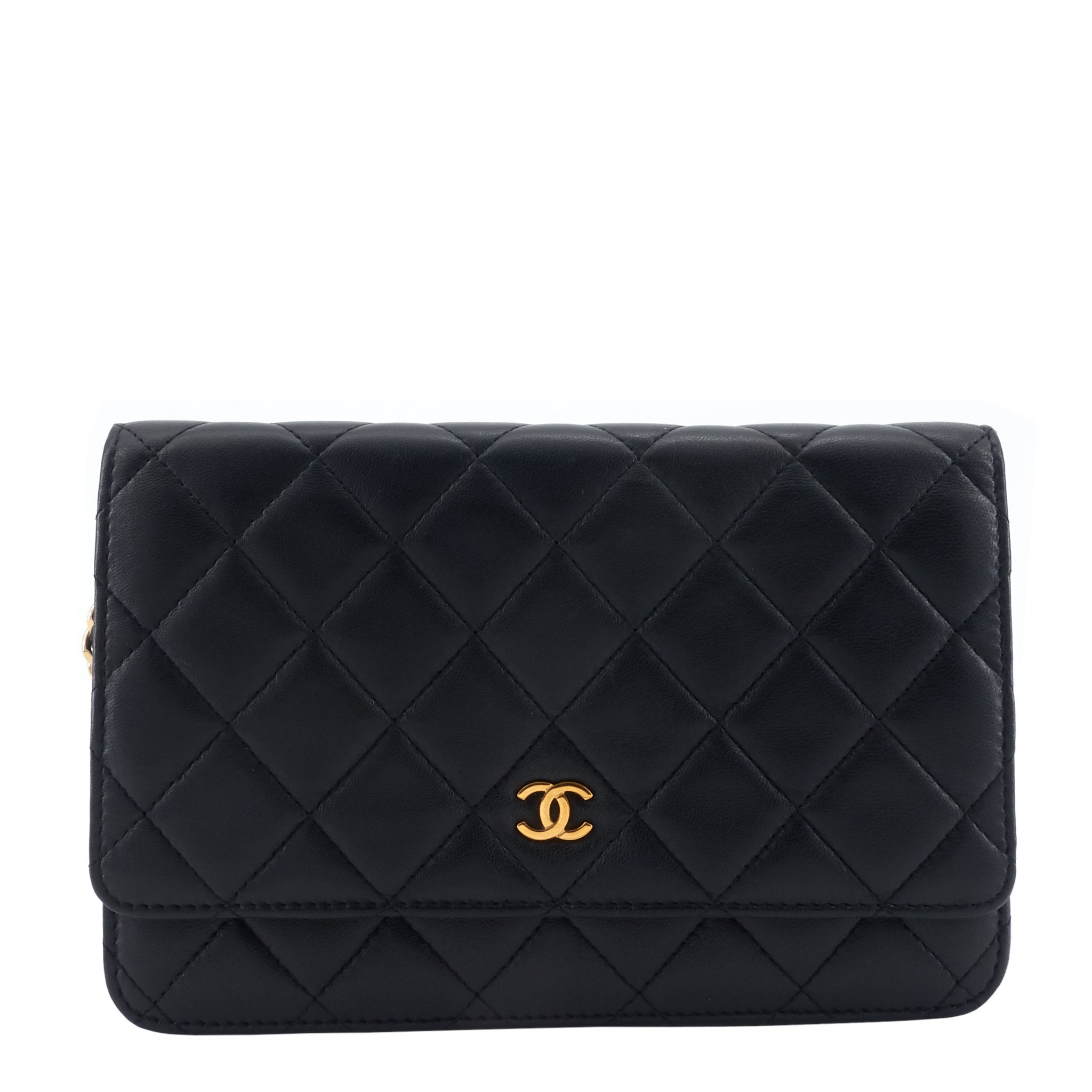 Chanel Wallet on Chain Lambskin Leather Bag