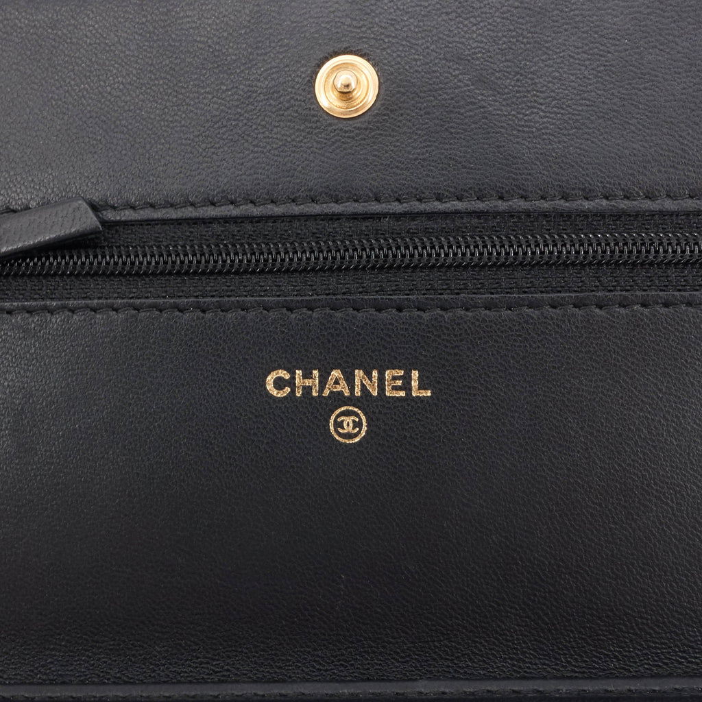 Chanel Wallet on Chain Lambskin Leather Bag