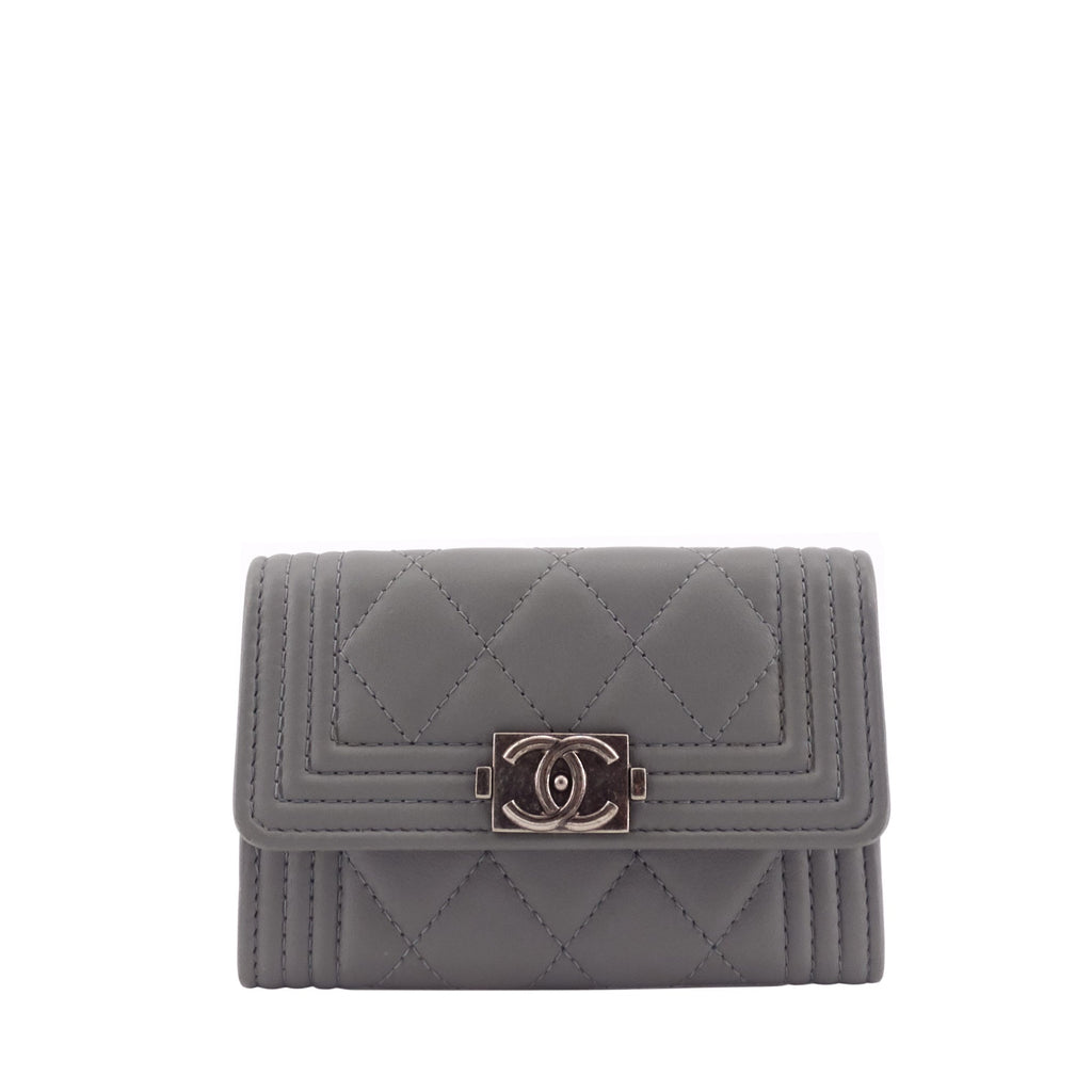 Chanel Boy Lambskin Leather  Holder