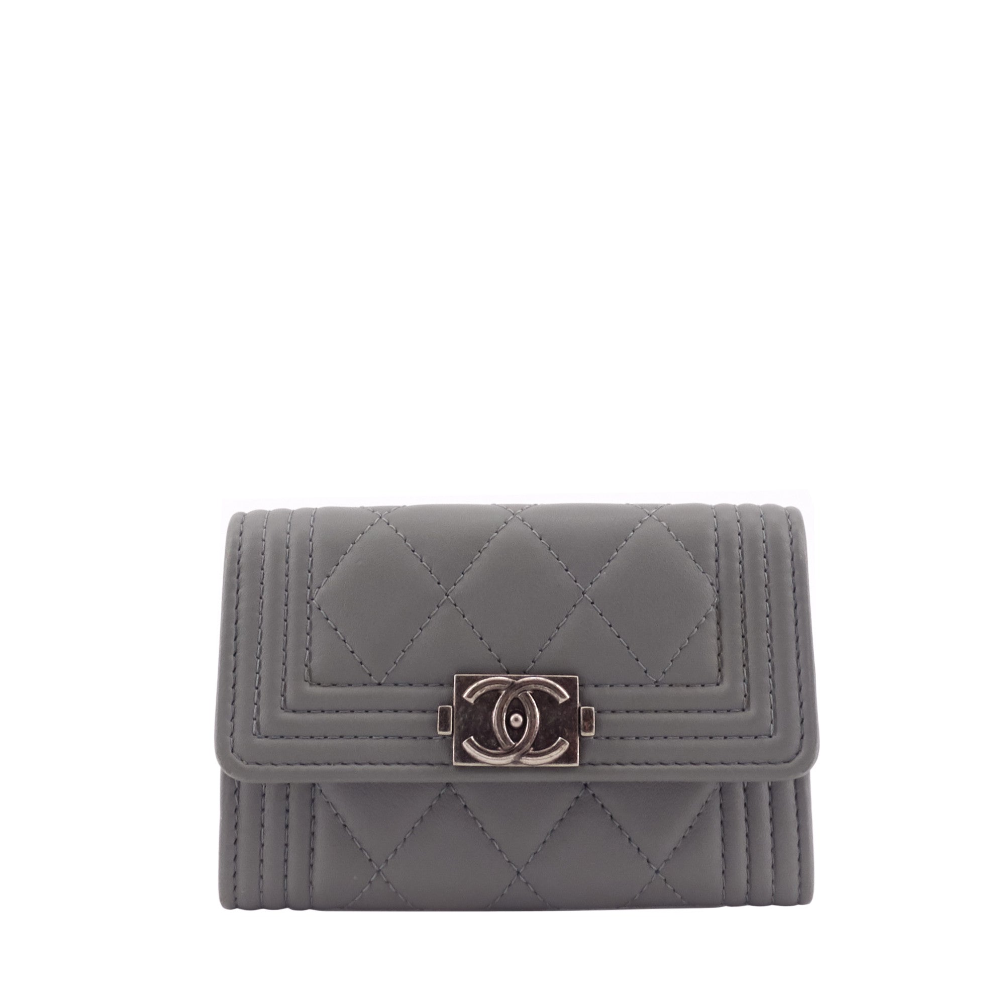 Chanel Boy Lambskin Leather  Holder