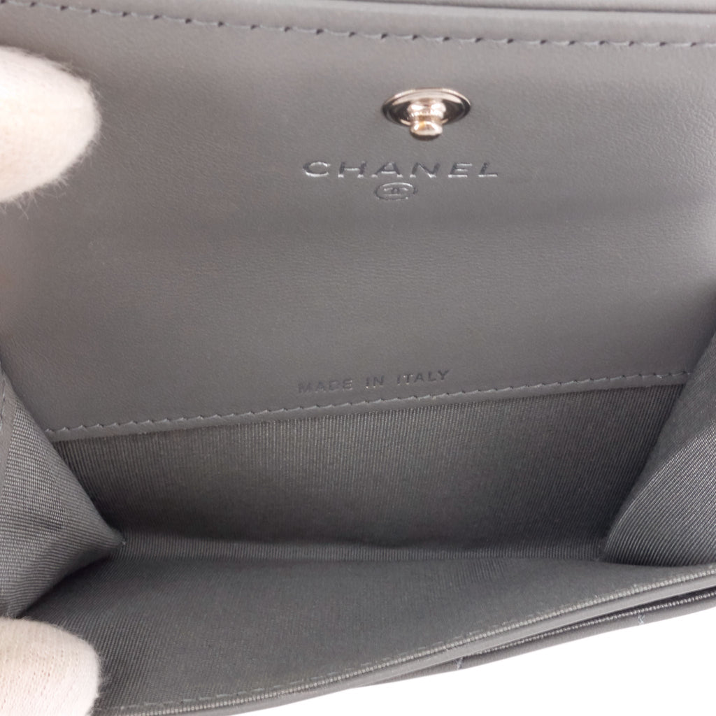 Chanel Boy Lambskin Leather  Holder