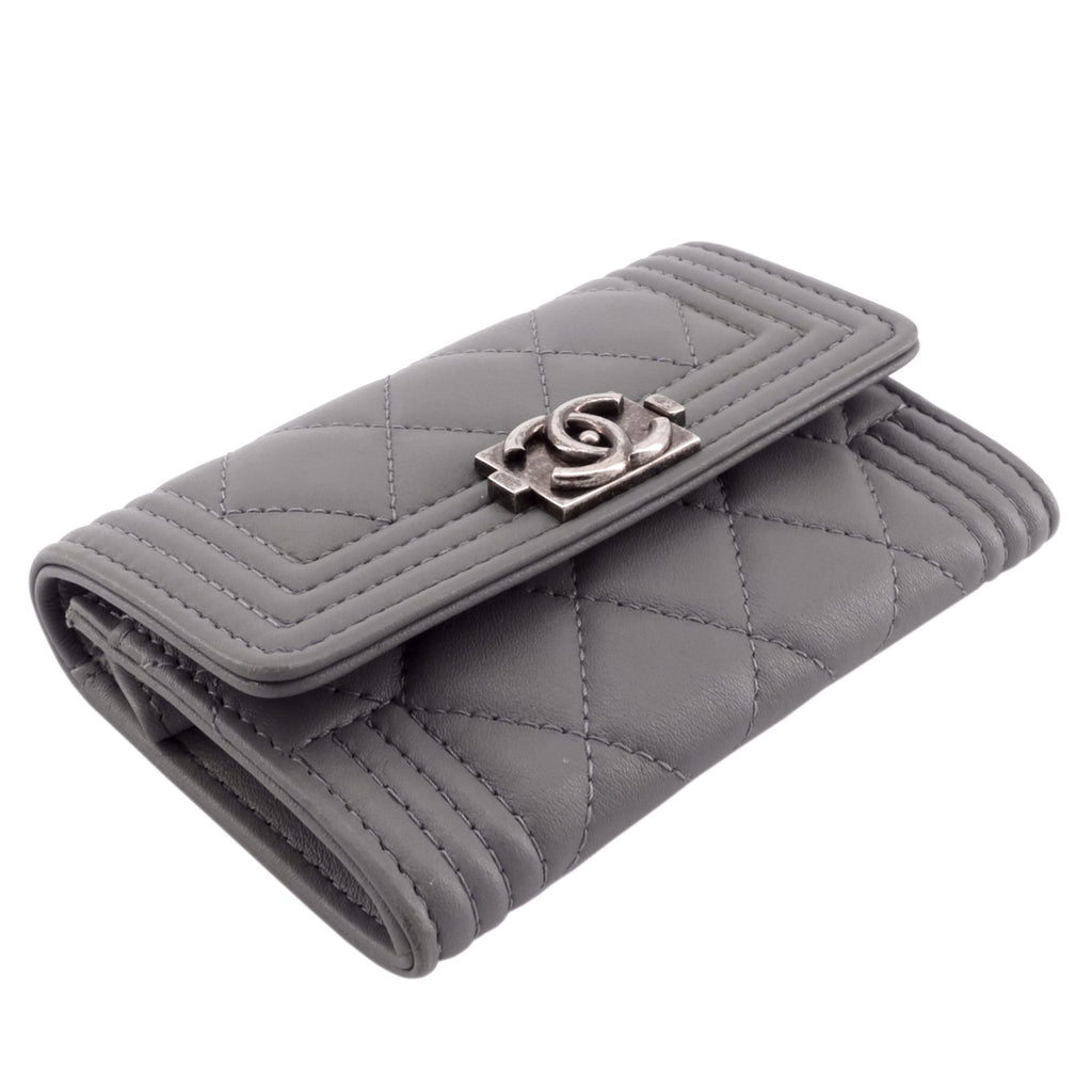 Chanel Boy Lambskin Leather  Holder