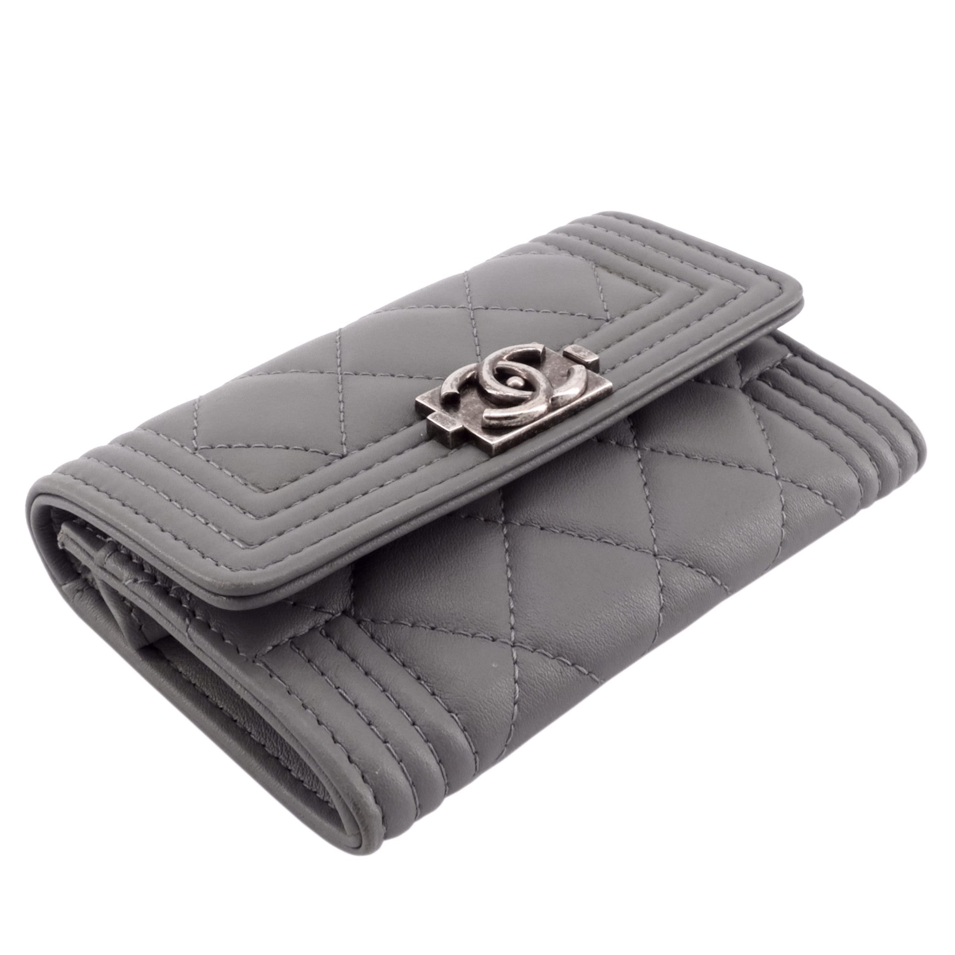 Chanel Boy Lambskin Leather  Holder