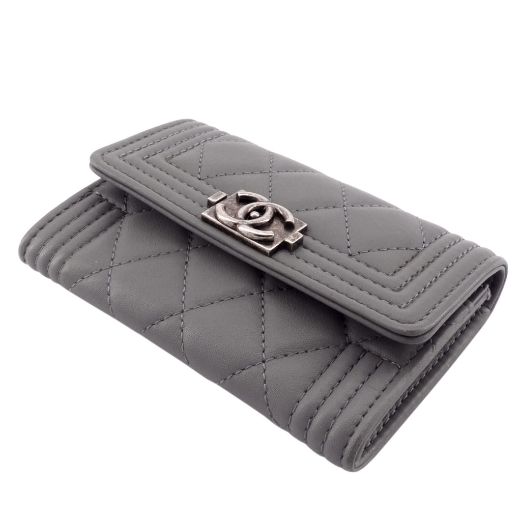 Chanel Boy Lambskin Leather  Holder