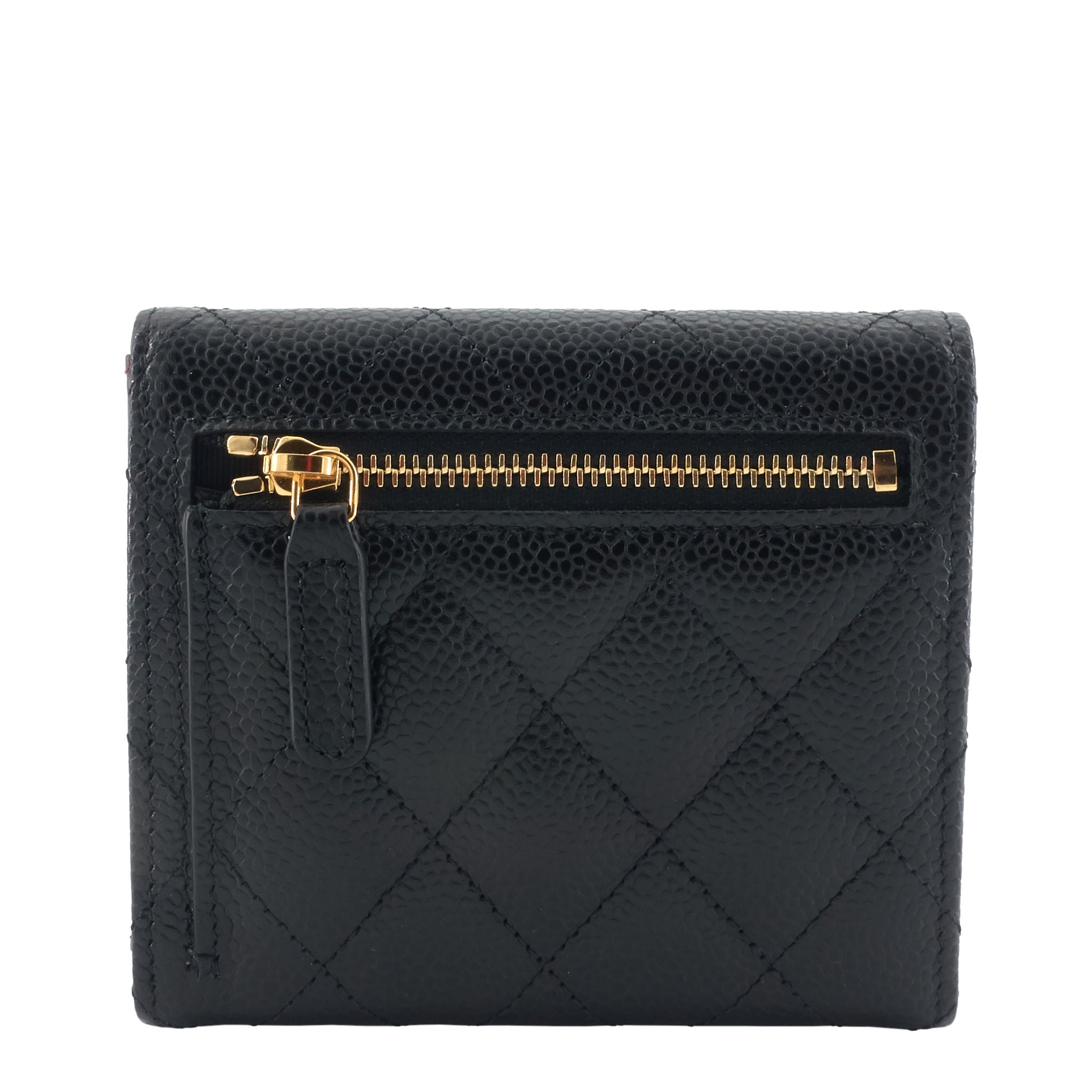 Chanel Trifold Caviar Leather Wallet