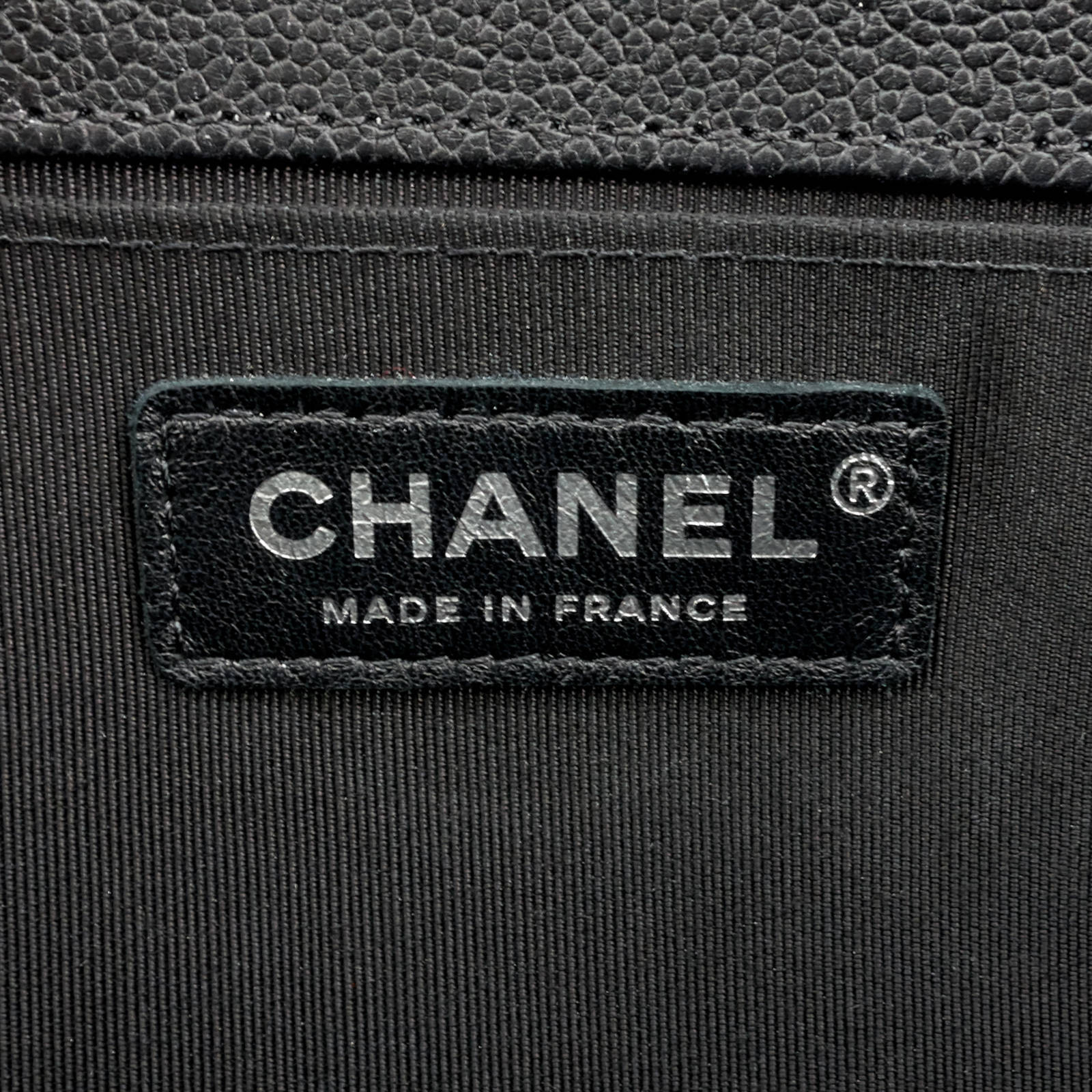 Chanel Boy Old Medium Caviar Leather Bag