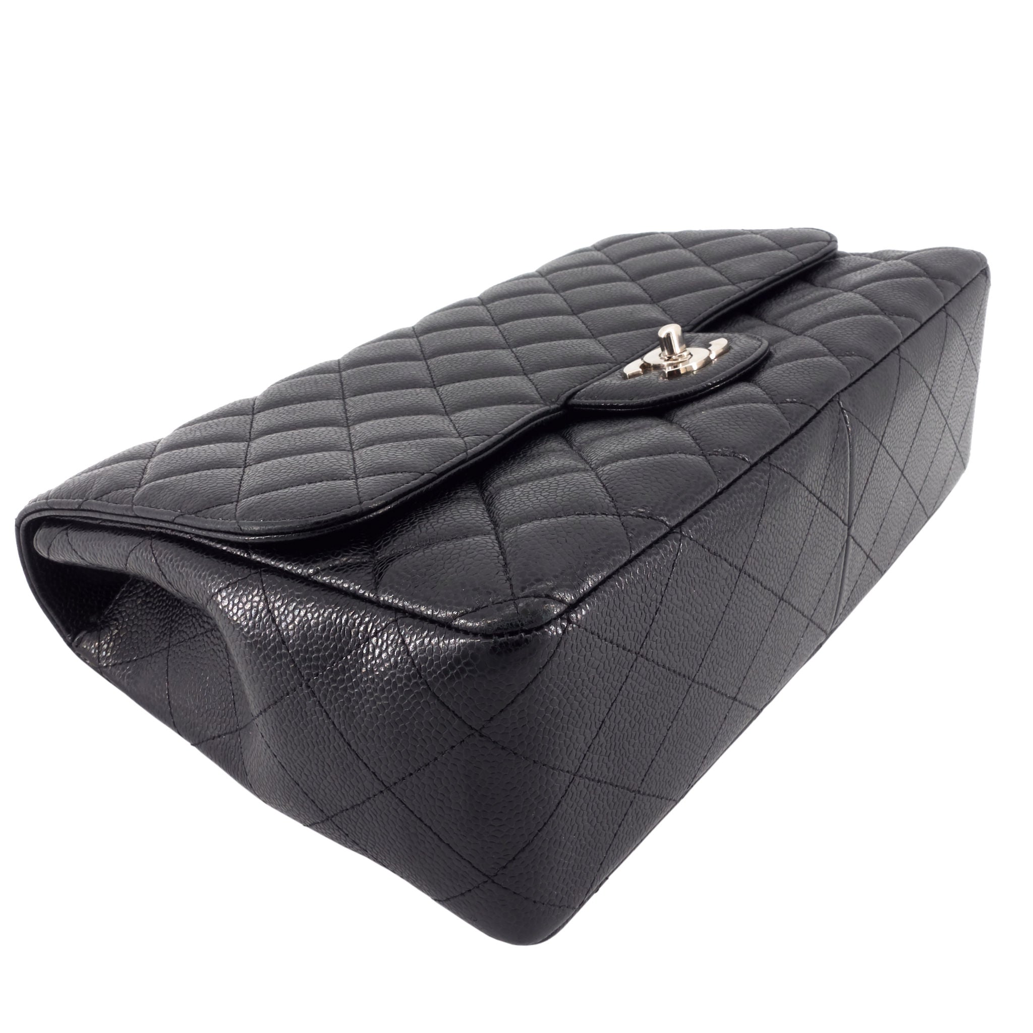 Chanel Jumbo Quilted Caviar Classic Flap Bag