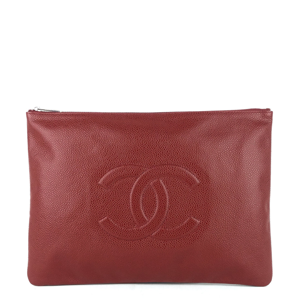 Chanel Timeless CC Caviar Leather Pouch