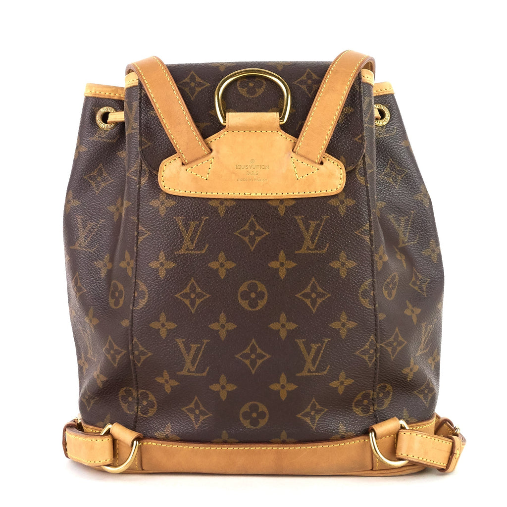 Louis Vuitto Montsouris MM Monogram Canvas Backpack Bag