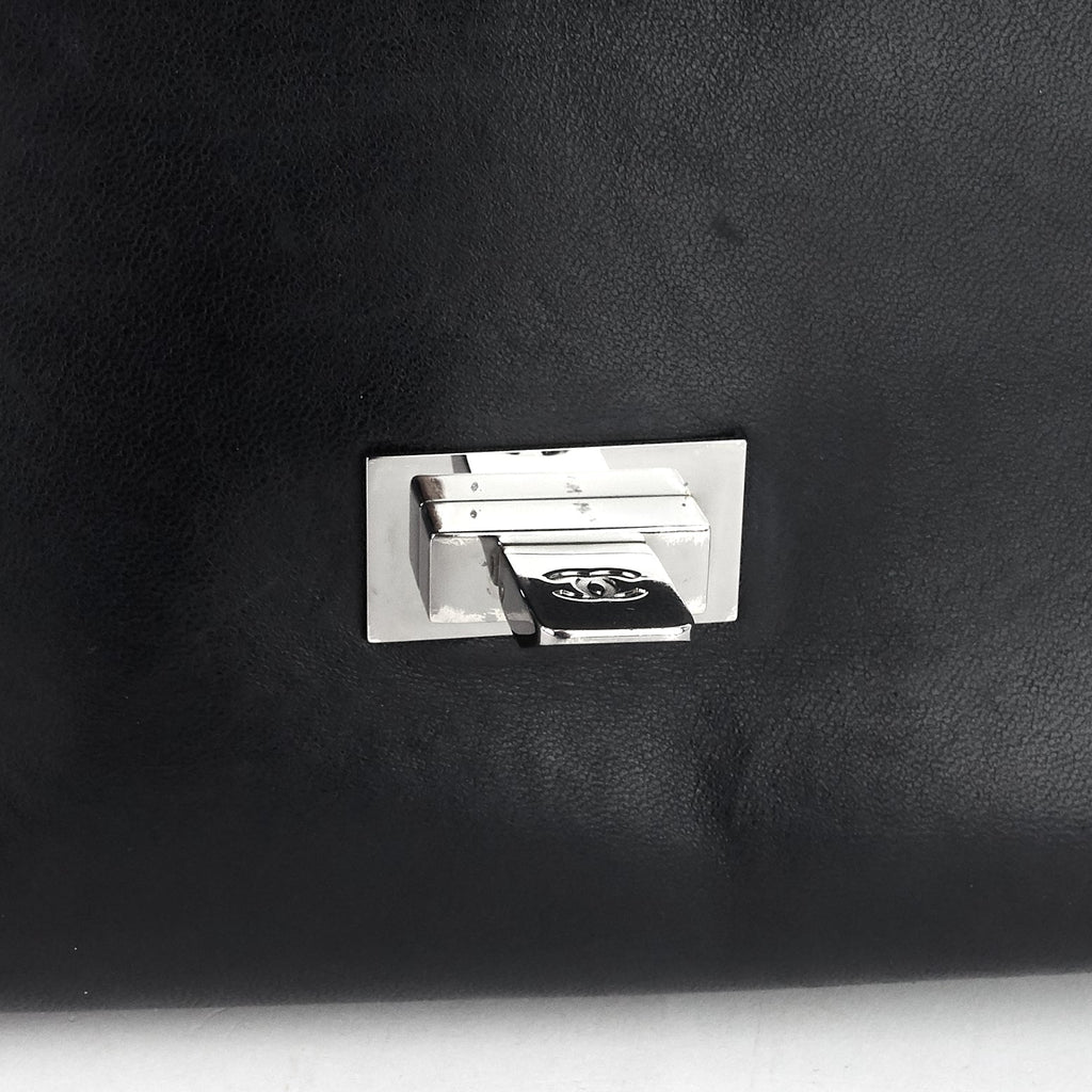 Chanel Lambskin Leather Fliplock Shoulder Bag
