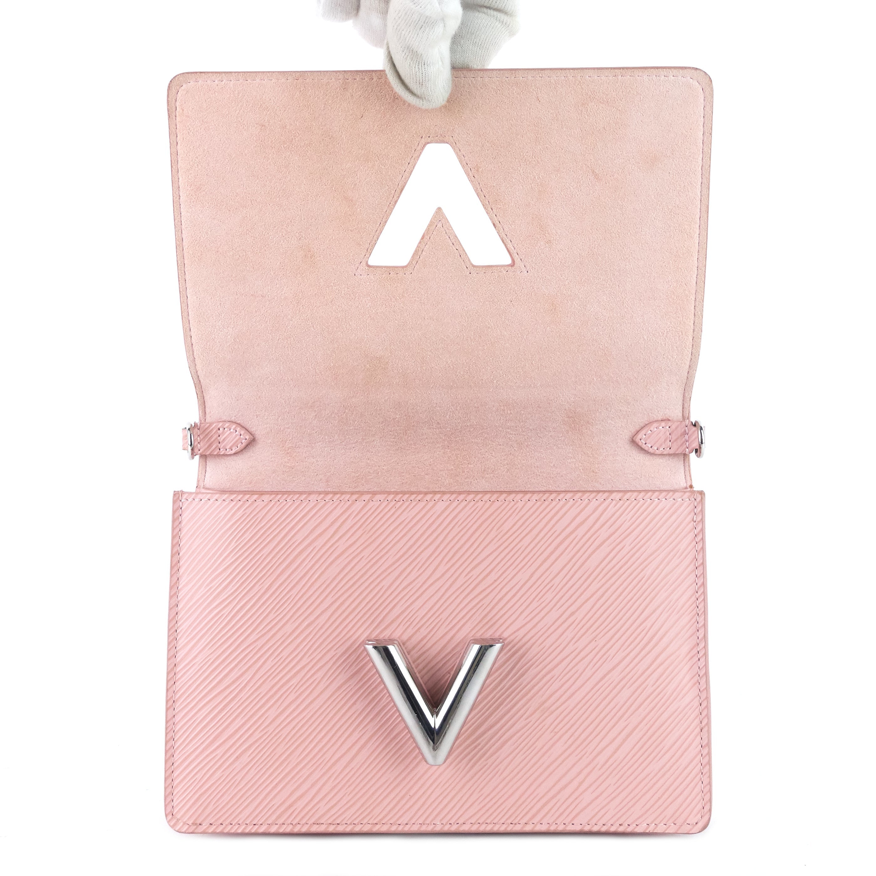 Louis Vuitto Twist Belt Pink Epi Leather Wallet on Chain Bag