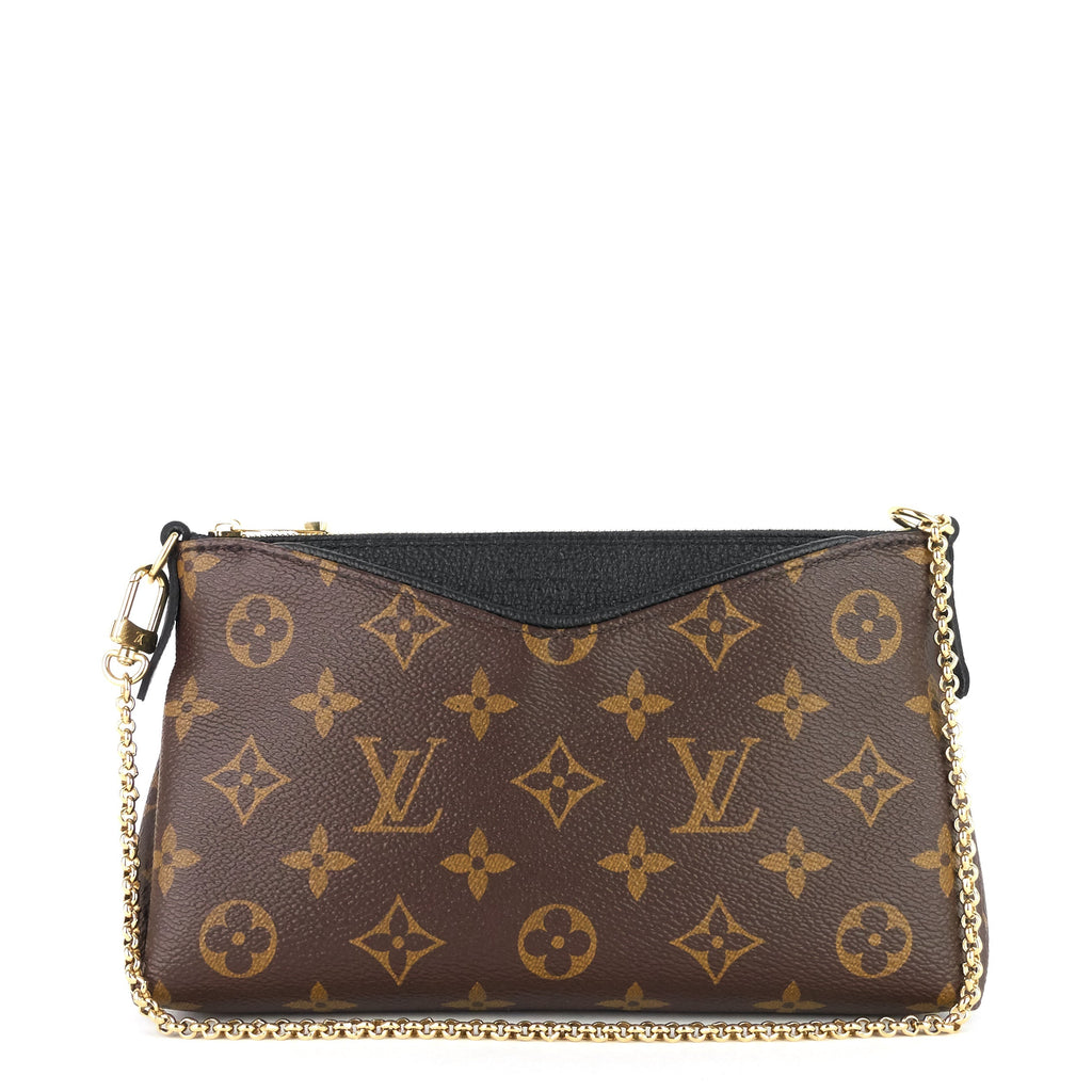 Louis Vuitto Pallas Monogram Canvas Clutch Bag