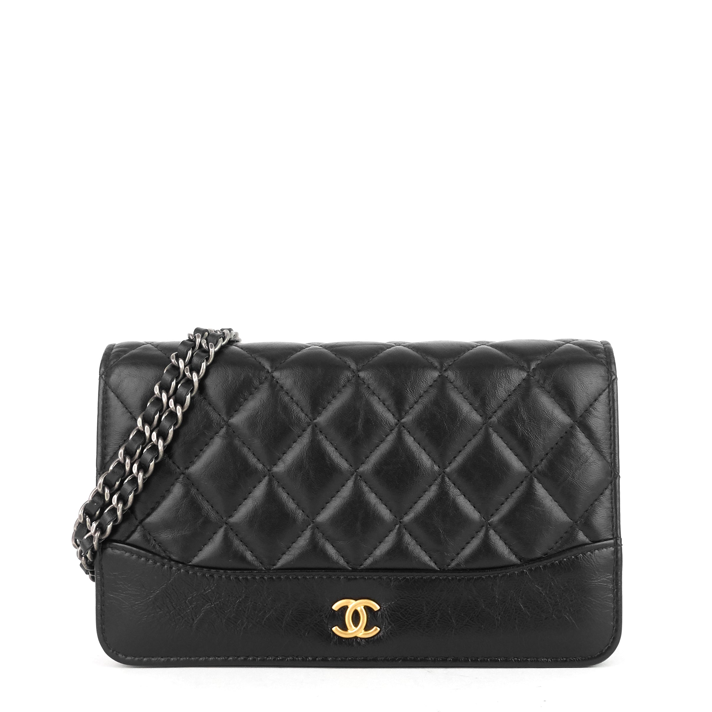 Chanel Gabrielle Matelassé Calfskin Wallet on Chain WOC