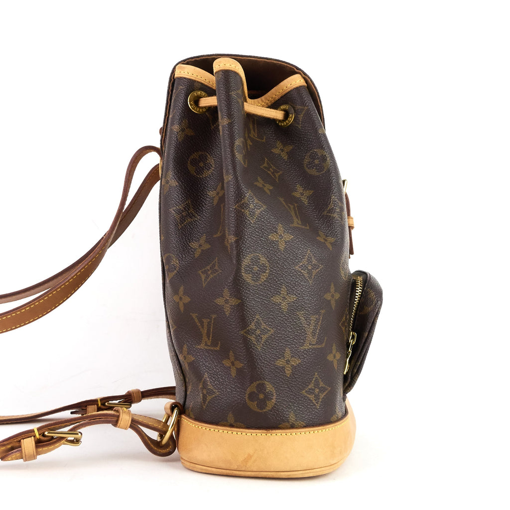Louis Vuitto Montsouris MM Monogram Canvas Backpack Bag