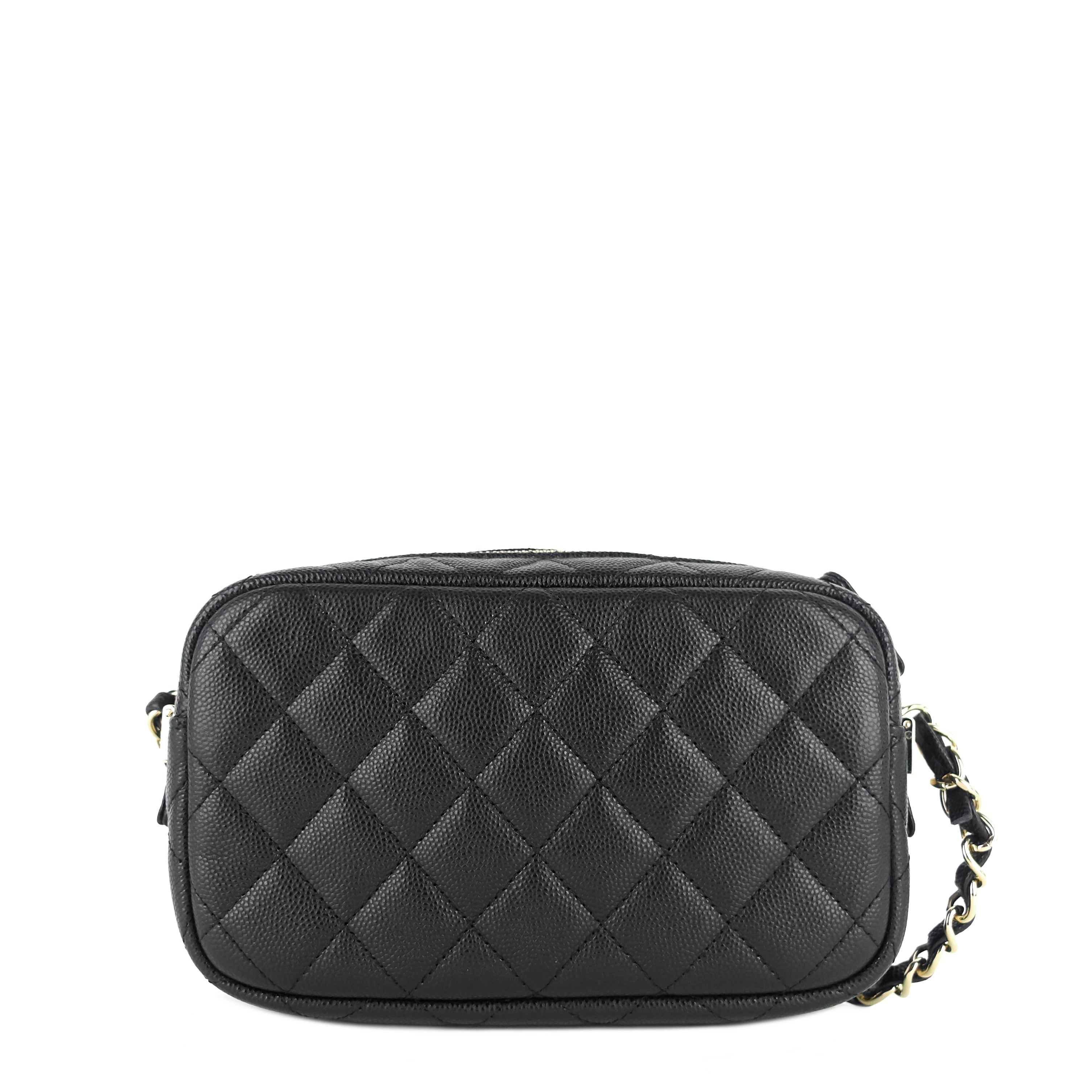 Chanel Camera Case Mini Caviar Leather Bag
