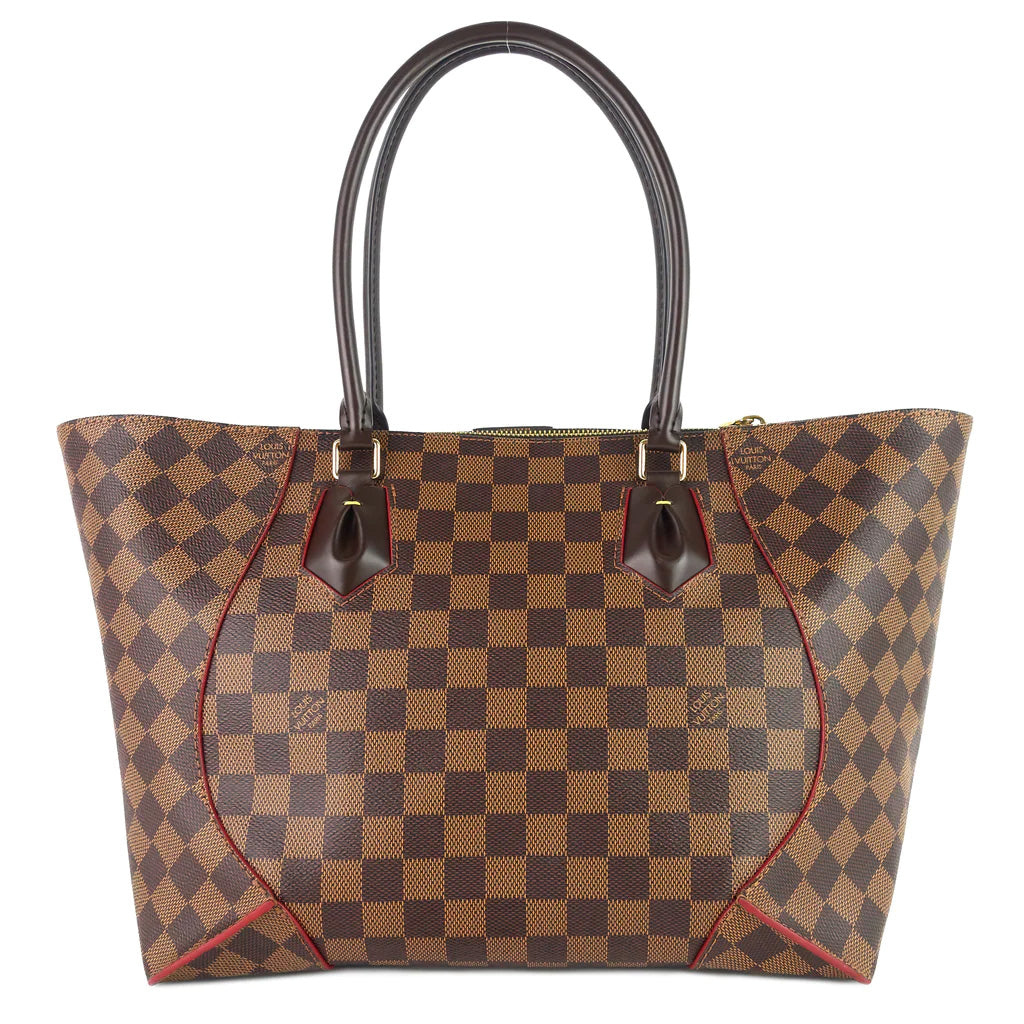 Louis Vuitton Caissa MM Damier Ebene Canvas Tote Bag