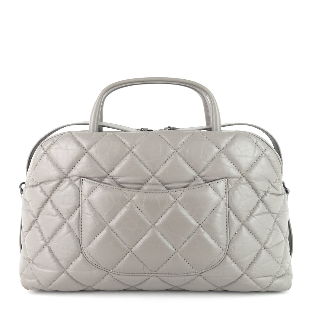 Chanel Aged Calfskin Small Bowling Bag
