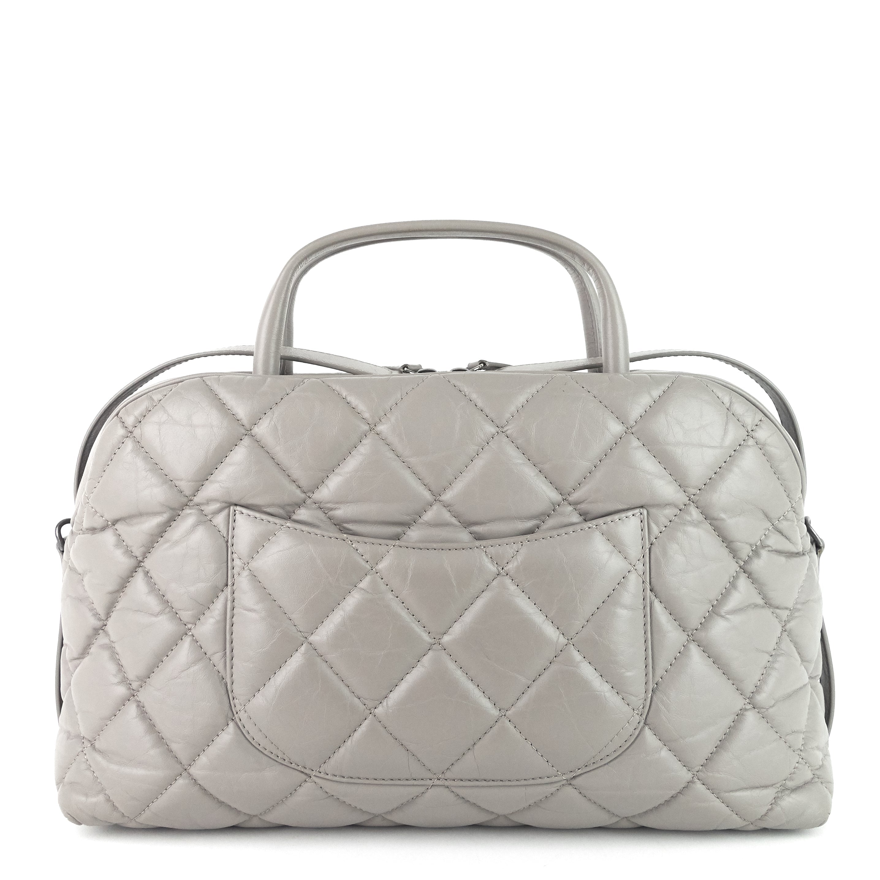 Chanel Aged Calfskin Small Bowling Bag